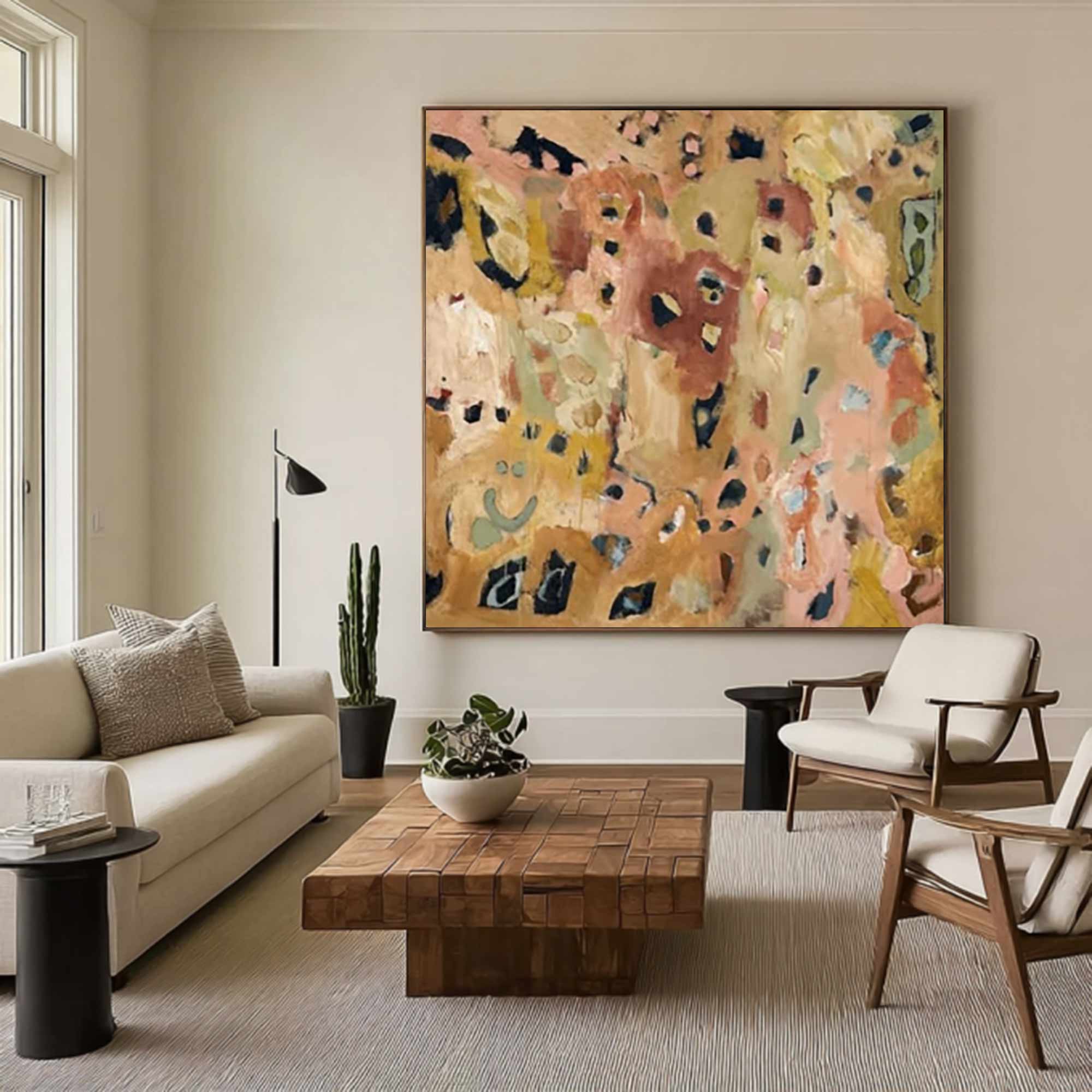 Green abstract painting street graffiti painting Pop Art painting