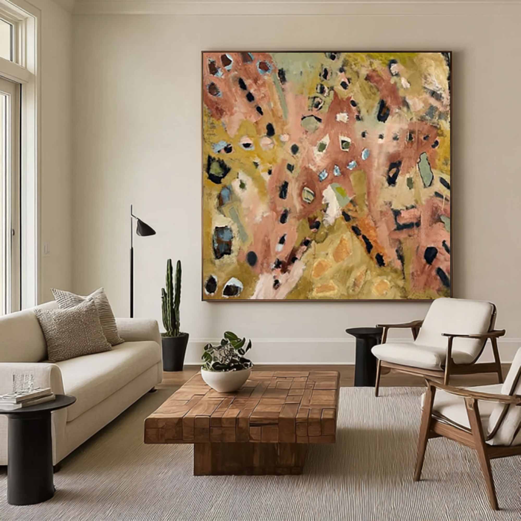 Green abstract painting street graffiti painting Pop Art painting