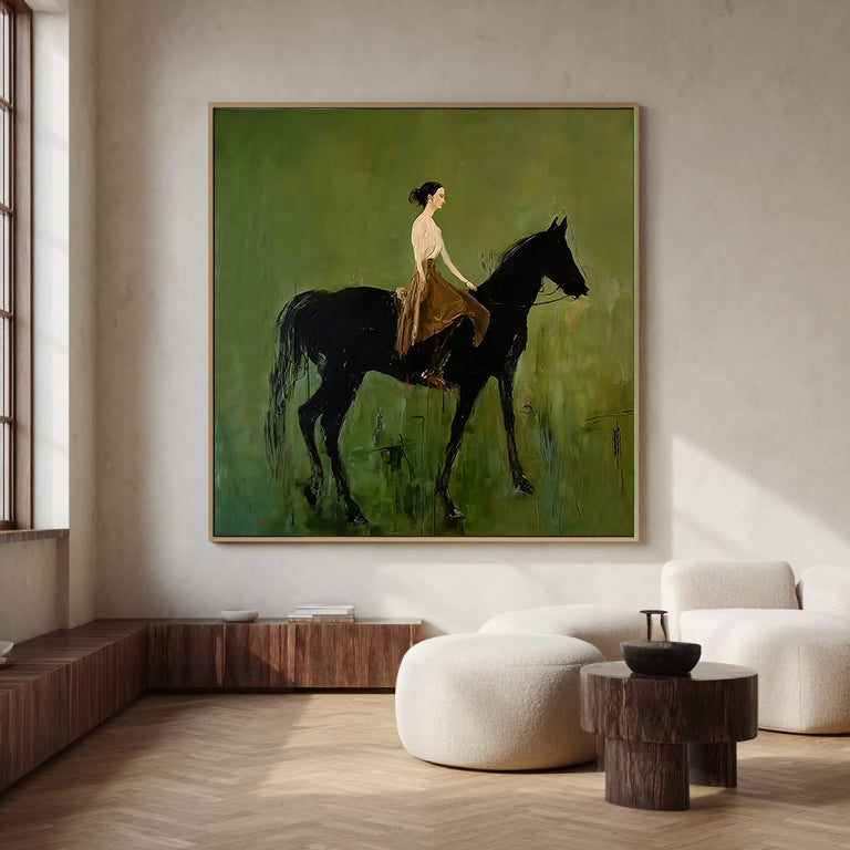 Equestrian painting Horse Wall Art Tasteful Horse Decor Equestrians Gift