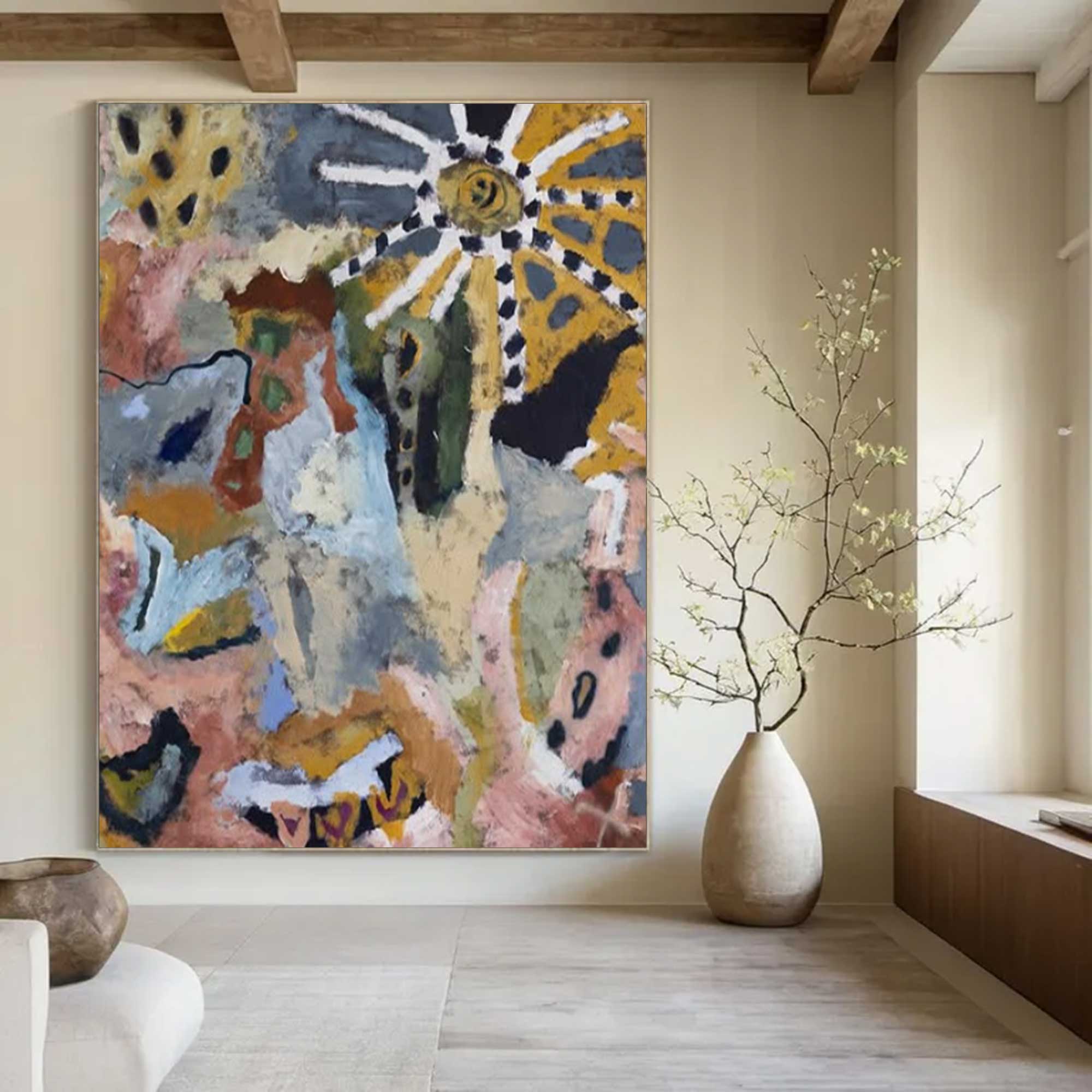 colorful graffiti art, Colorful abstract painting, colorful textured wall decor