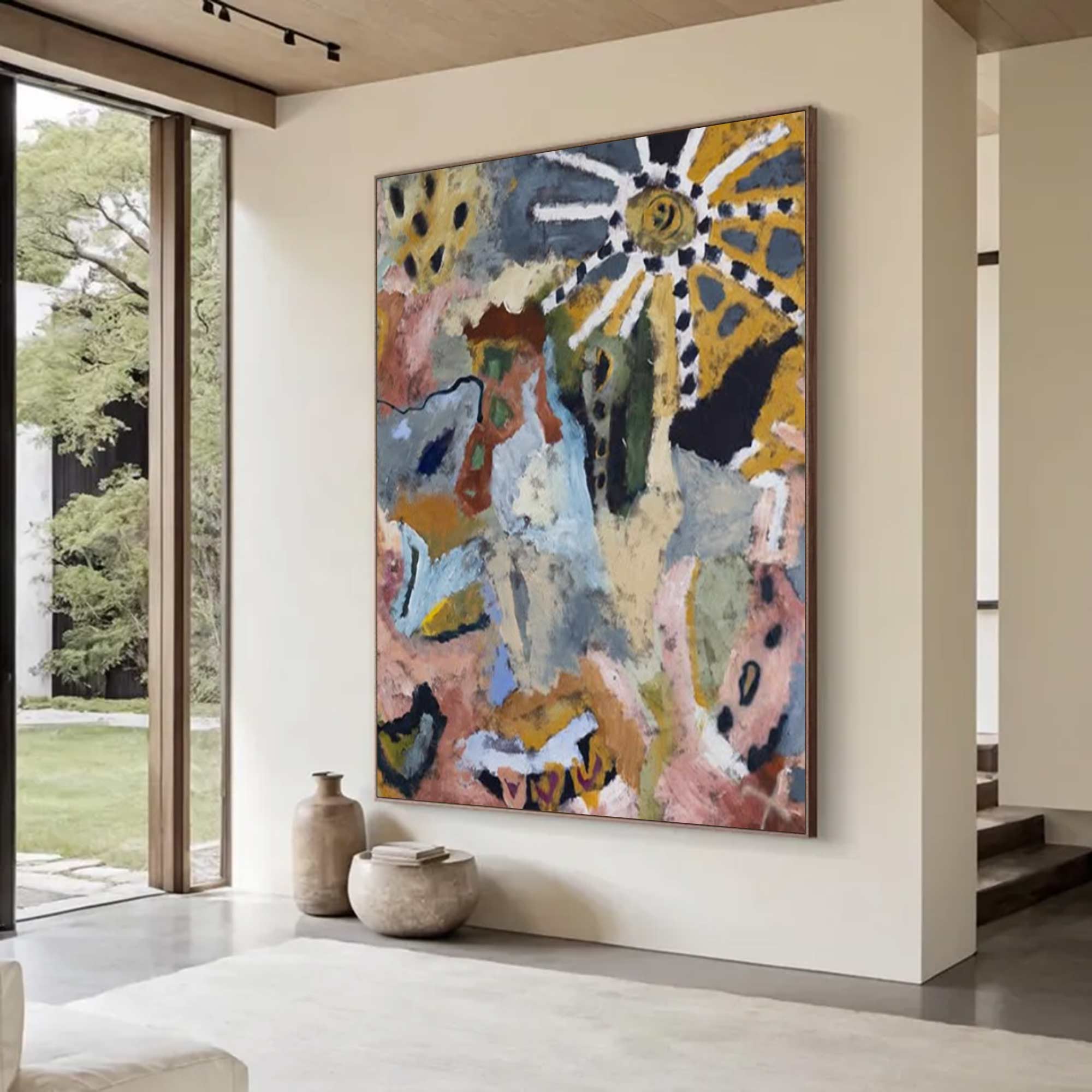 colorful graffiti art, Colorful abstract painting, colorful textured wall decor