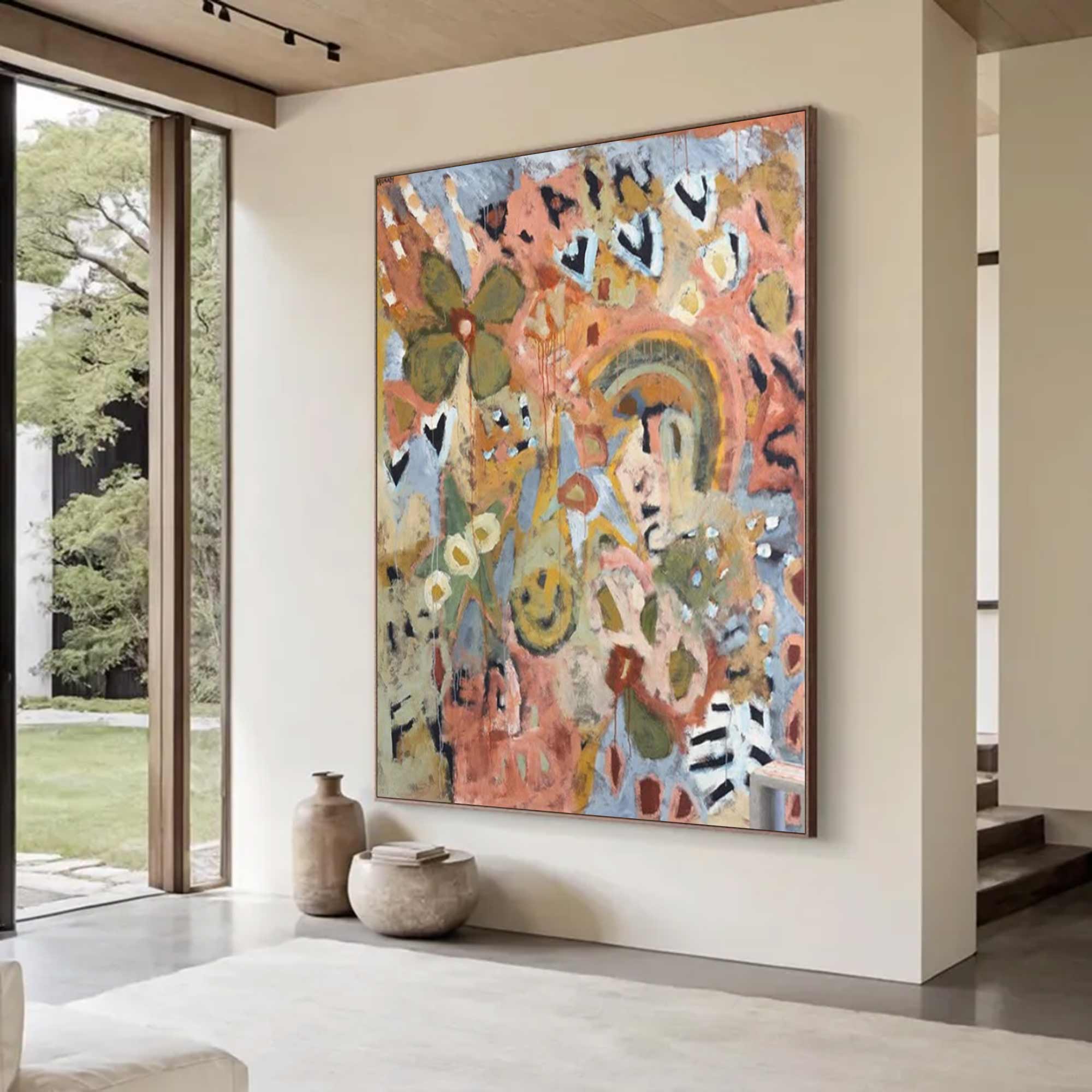 Street graffiti art Colorful graffiti wall art decor for living room