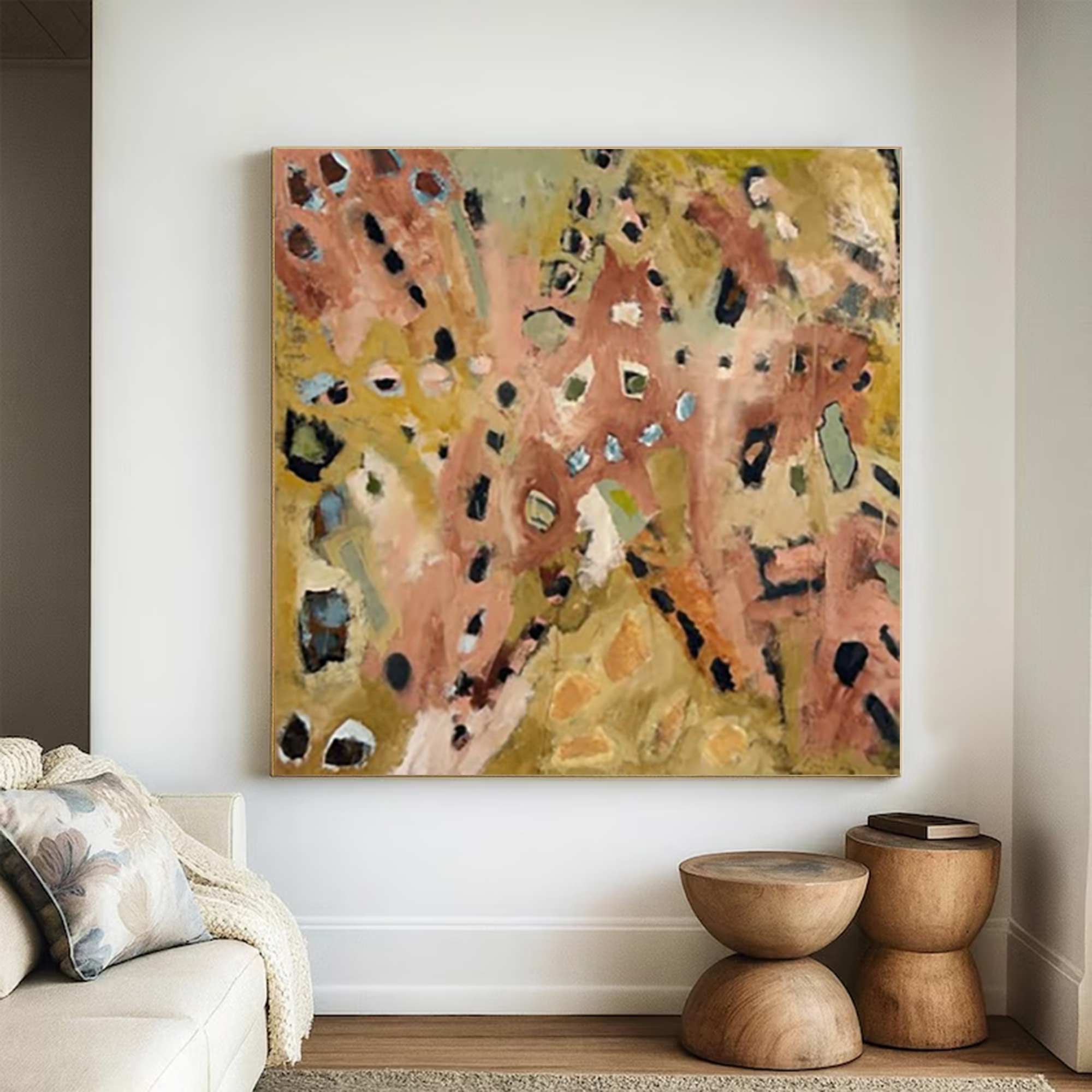 Green abstract painting street graffiti painting Pop Art painting