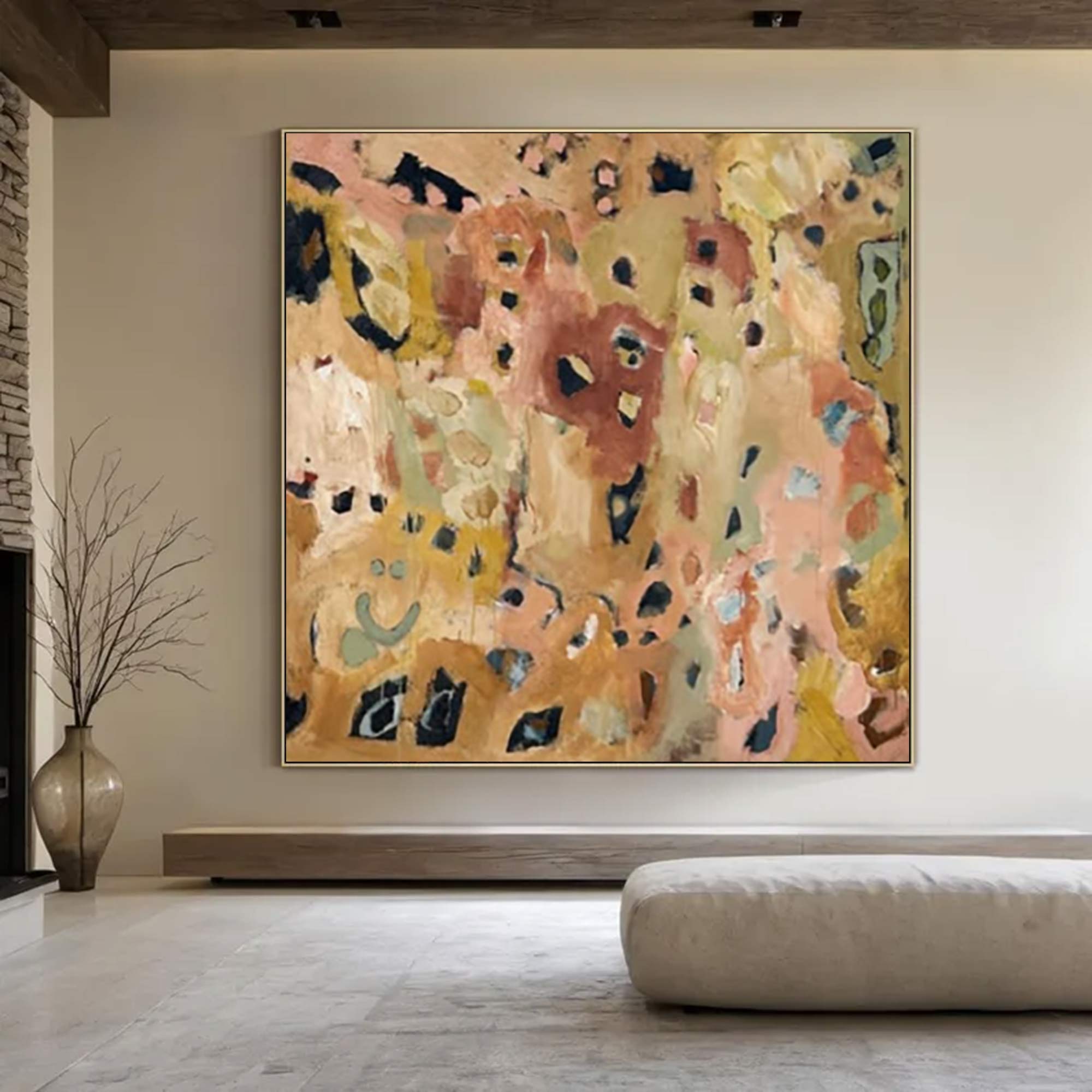 Green abstract painting street graffiti painting Pop Art painting