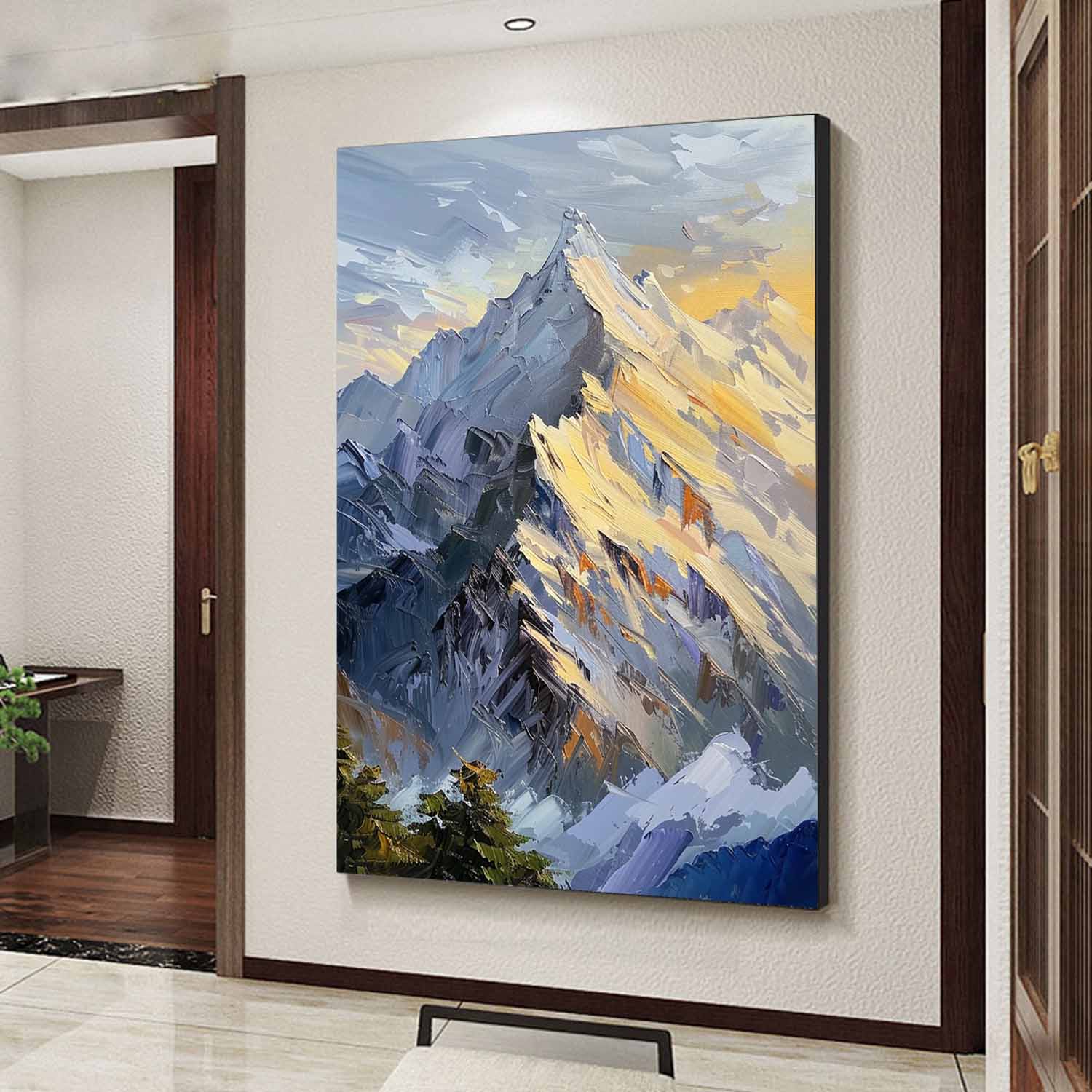 mount fuji painting mountain painting mountain landscape art mountain artwork
