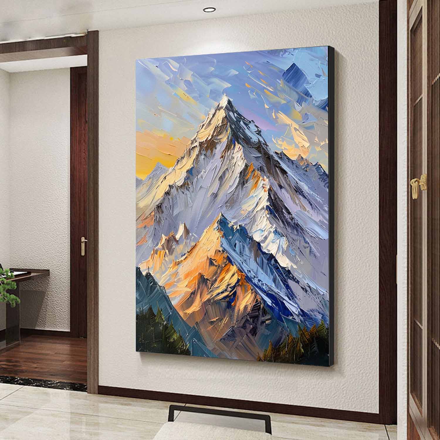 mountain landscape painting mountain painting painting of the mountains mountain artwork