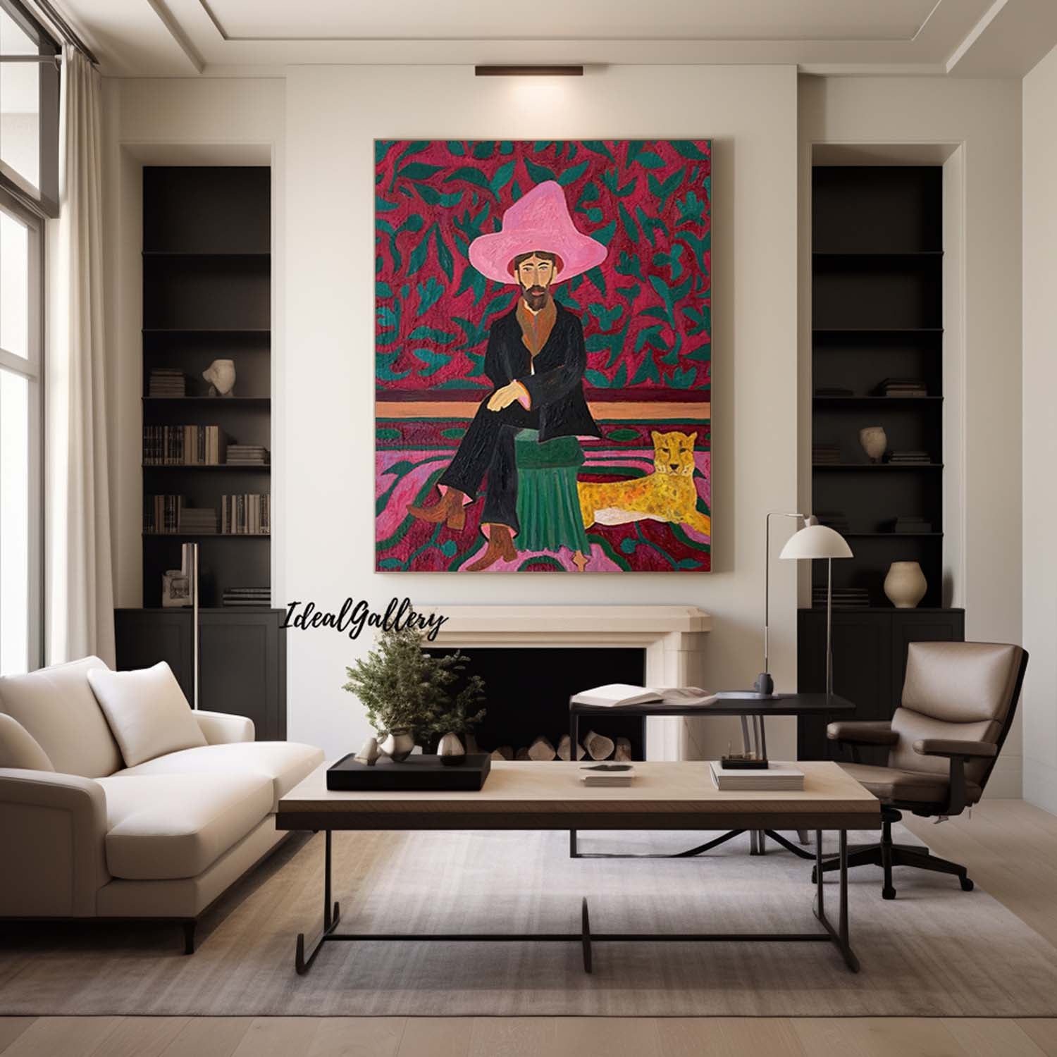 Colorful abstract painting Figure abstract painting, figure face art, red figure abstract painting, modern figure abstract painting