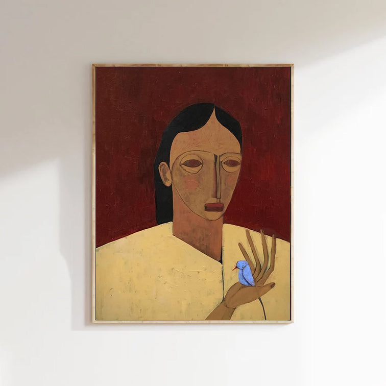 Contemporary Expressionism woman Abstract figurative painting