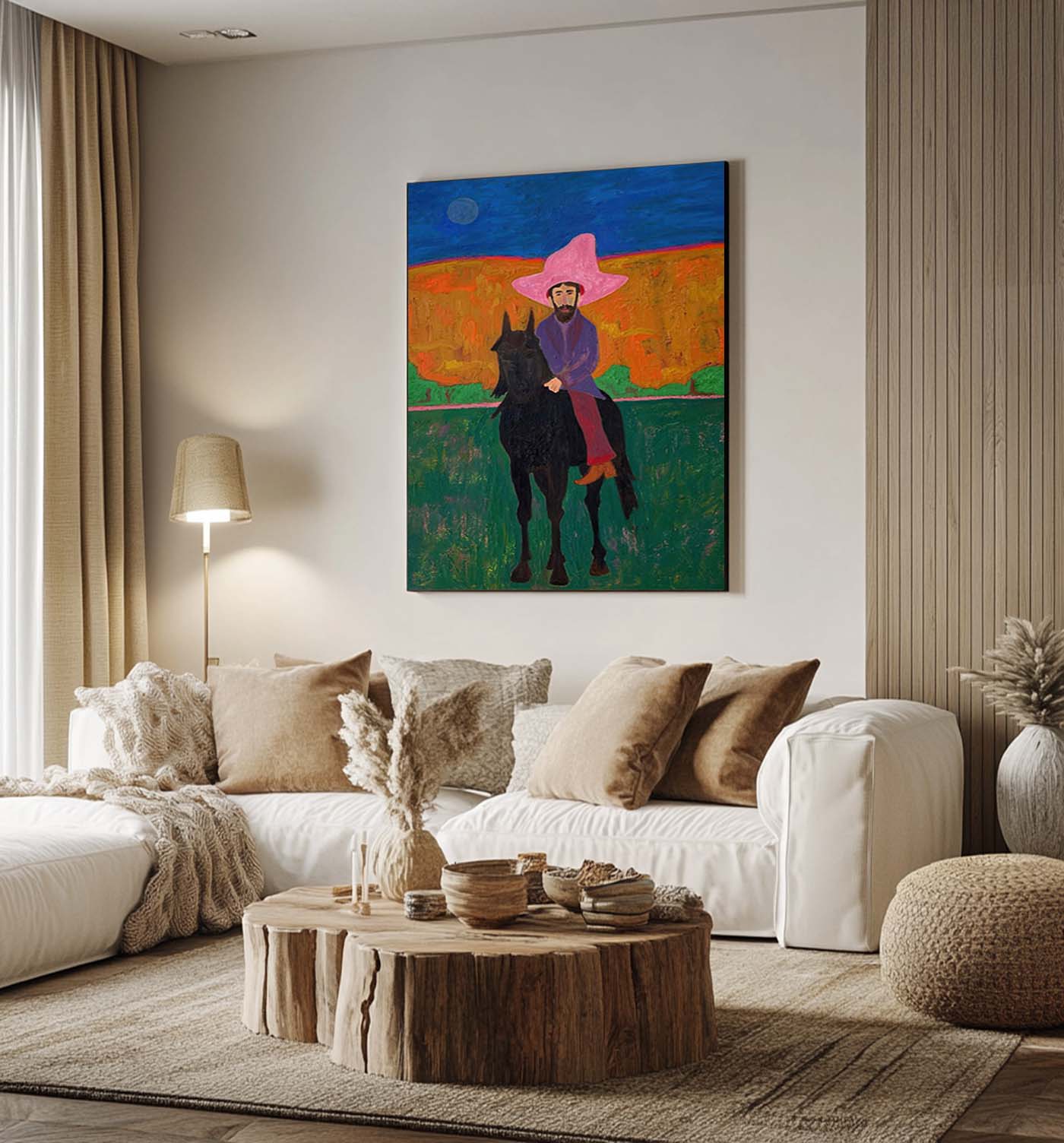 Figure abstract painting Red hat figure painting red hat figure abstract painting figure art
