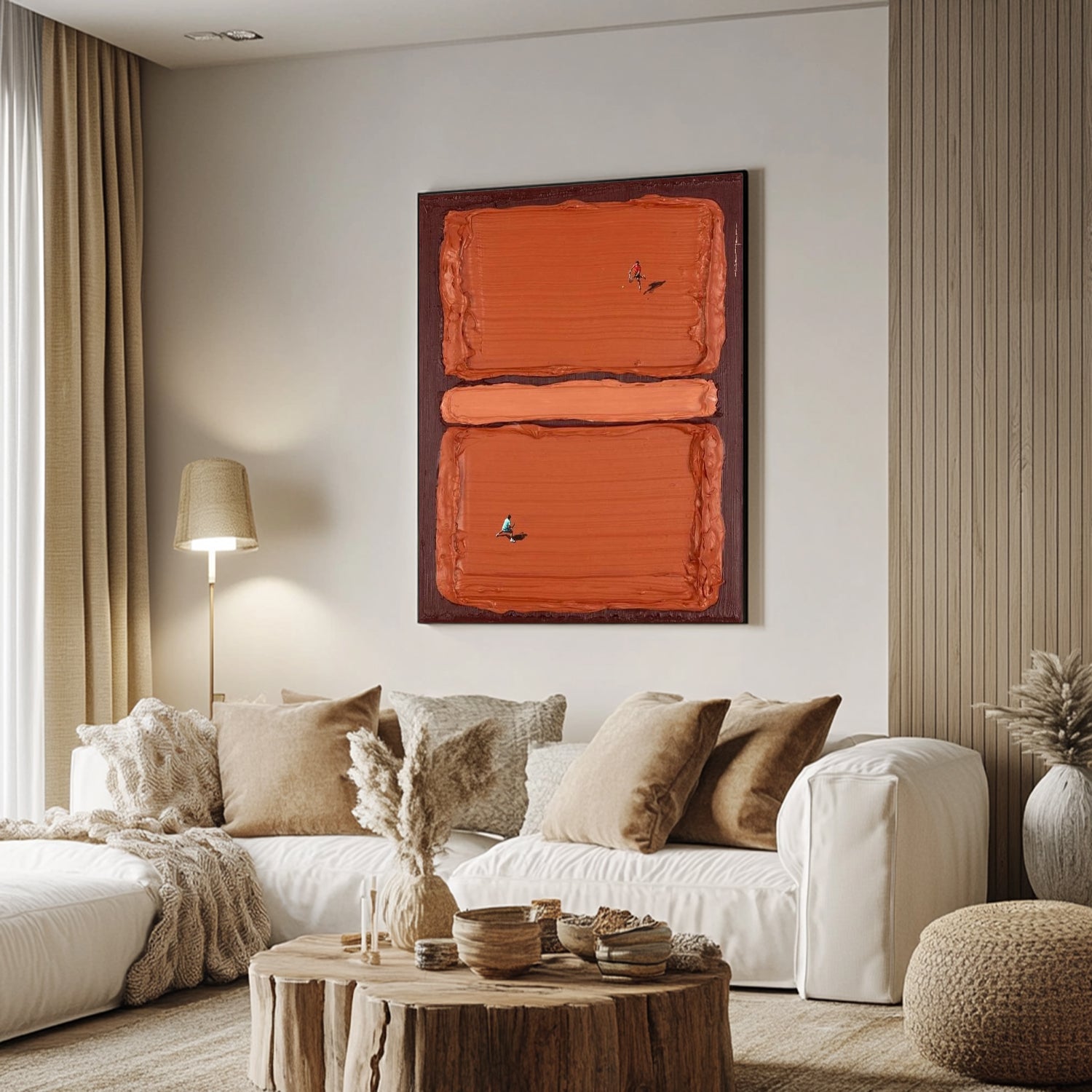 Red tennis court art Red tennis art Red tennis 3D textured impasto art