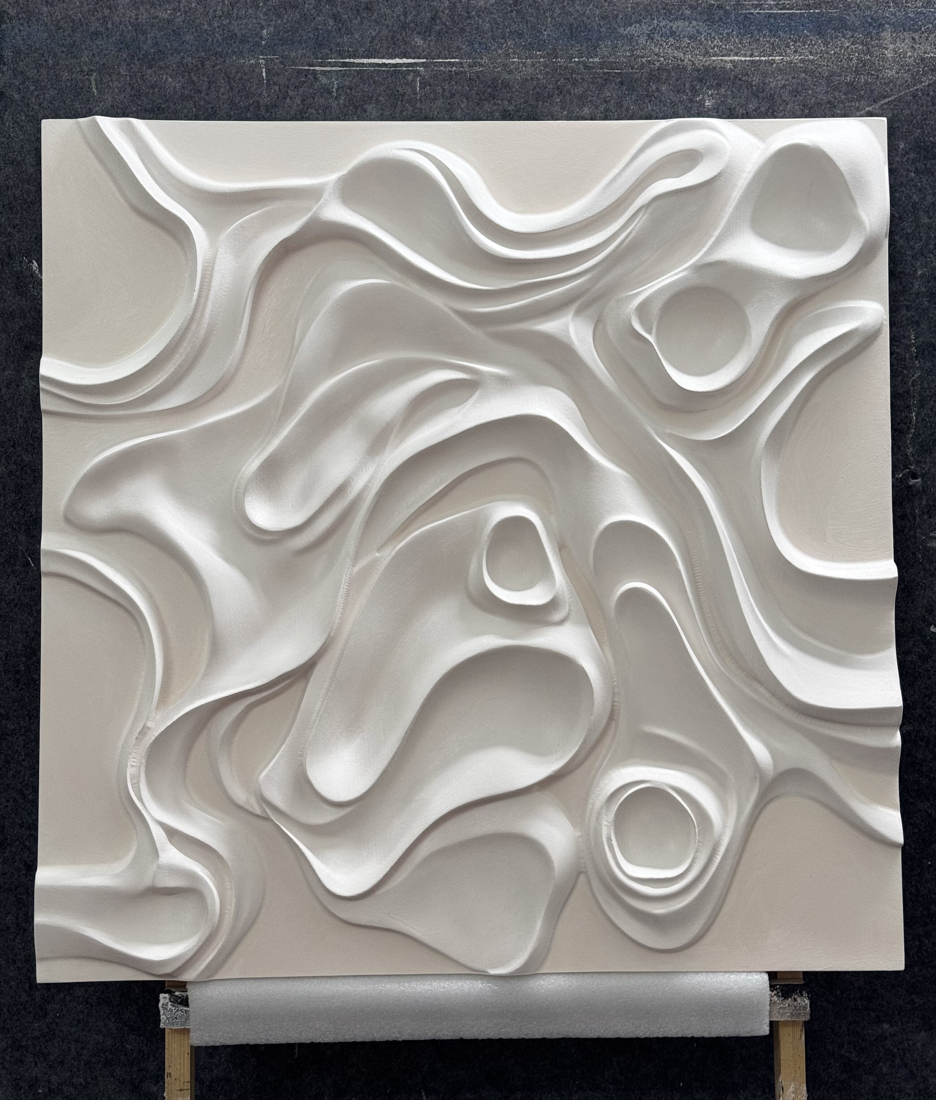 Sculptured art Painting Wood carving wall art 3D Textured Wall Decor