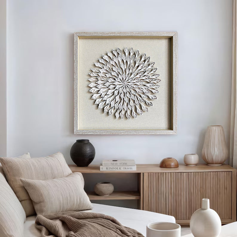 Shell wall decoration art, physical decoration art, texture wall art