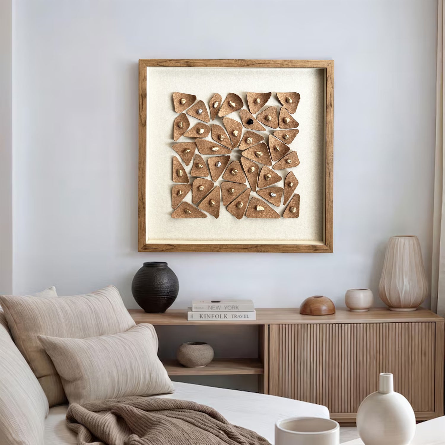 stone decor painting Real wall decor art leather wall decor painting