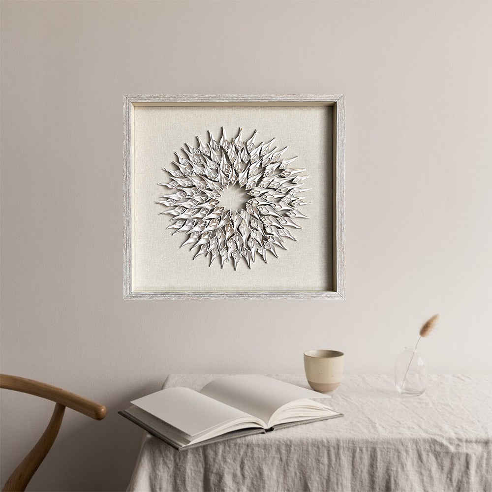 Shell painting,sea shell art shell ornaments,shell wall art,shell decor
