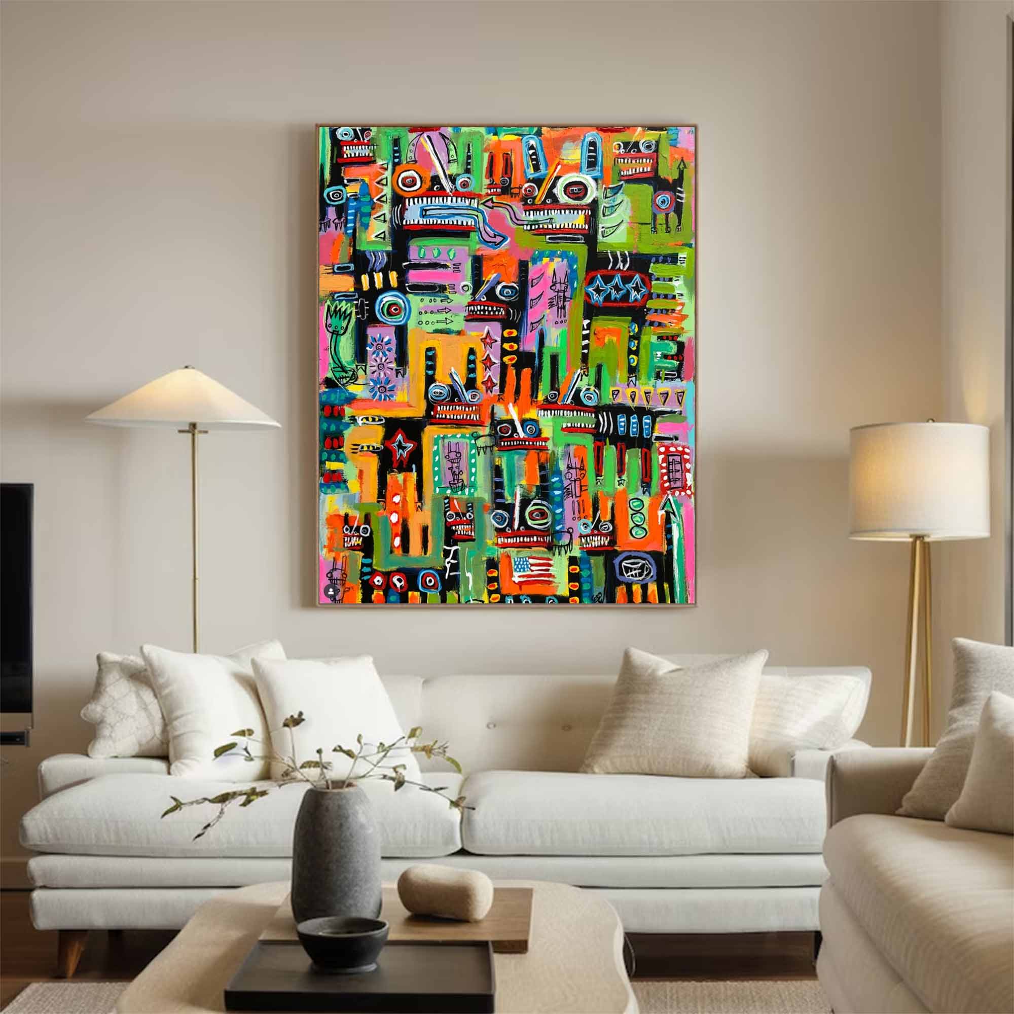 Colorful abstract art #FS016