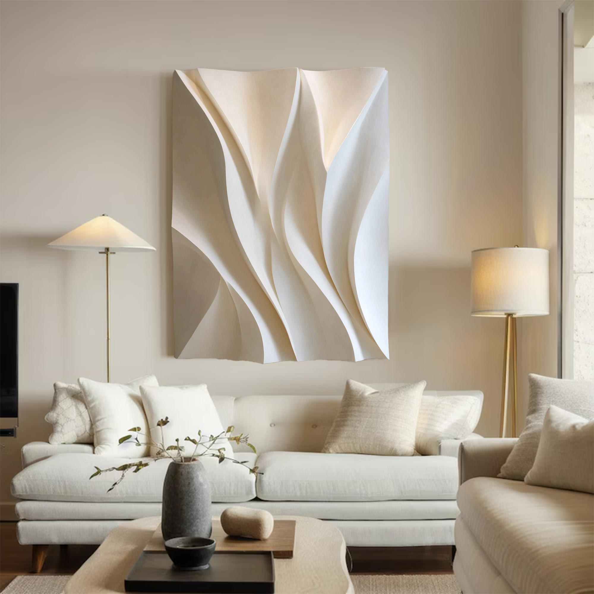 white Wood carving texture wall decor wood sculpture wall painting