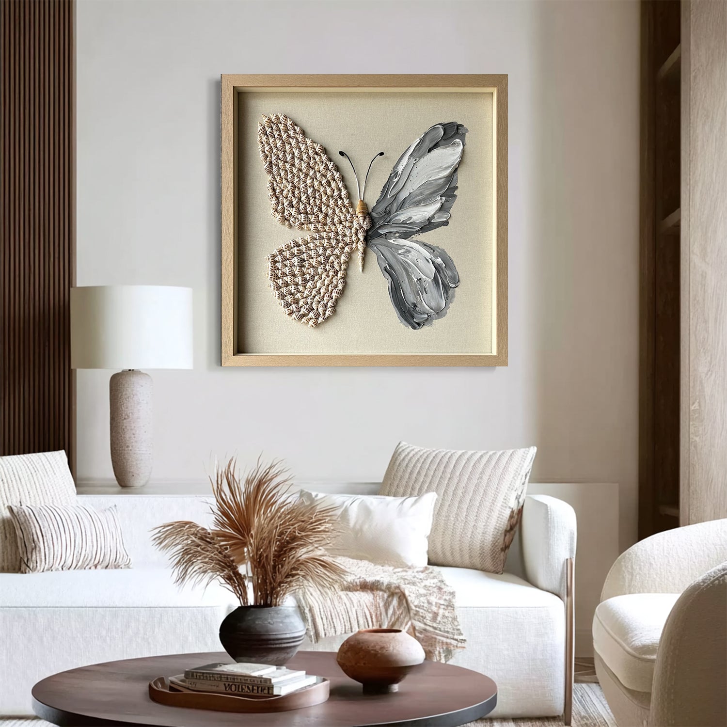 butterfly painting shell decor art butterfly wall art Shell decor painting