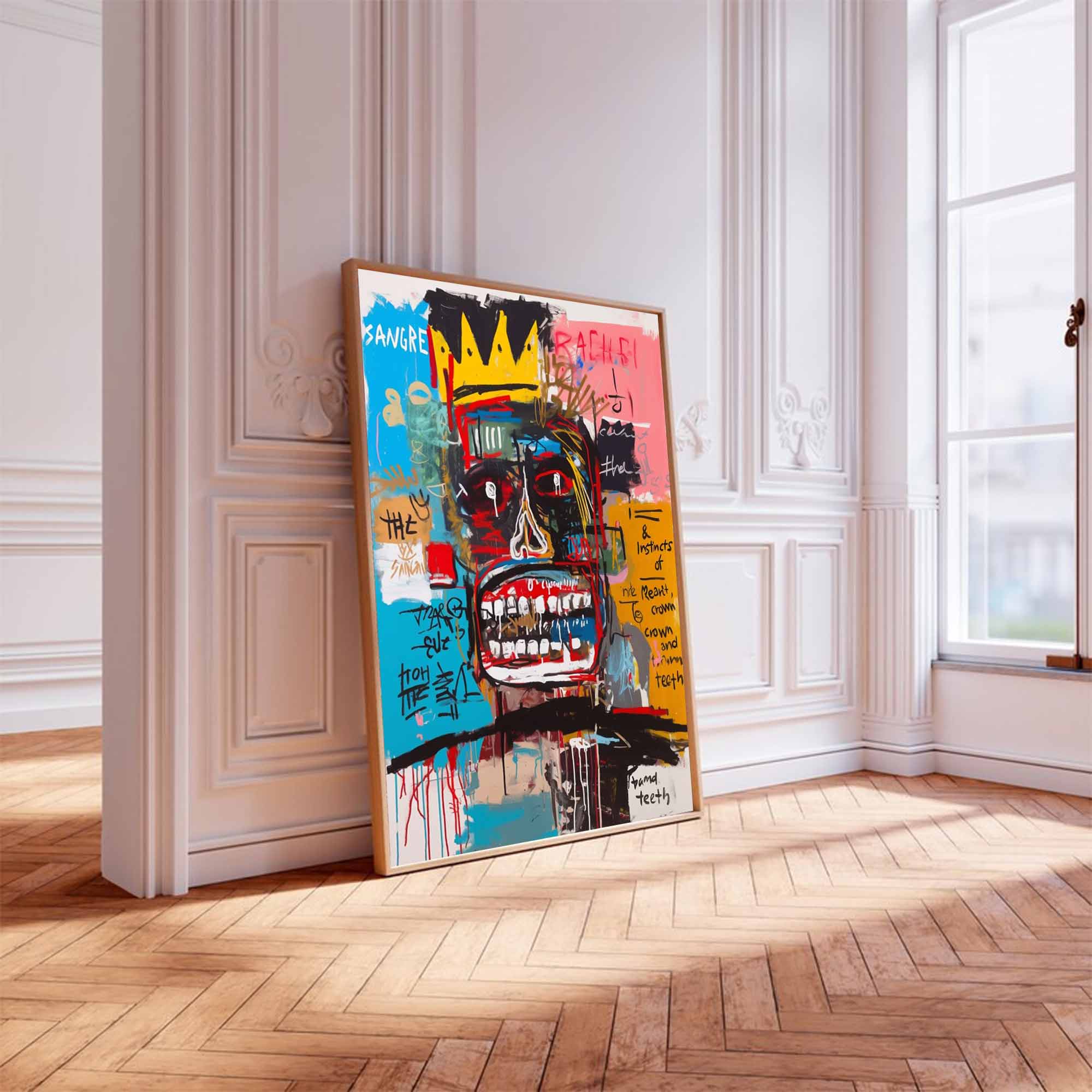 Colorful Pop Art Street Graffiti painting Abstract Portrait Painting