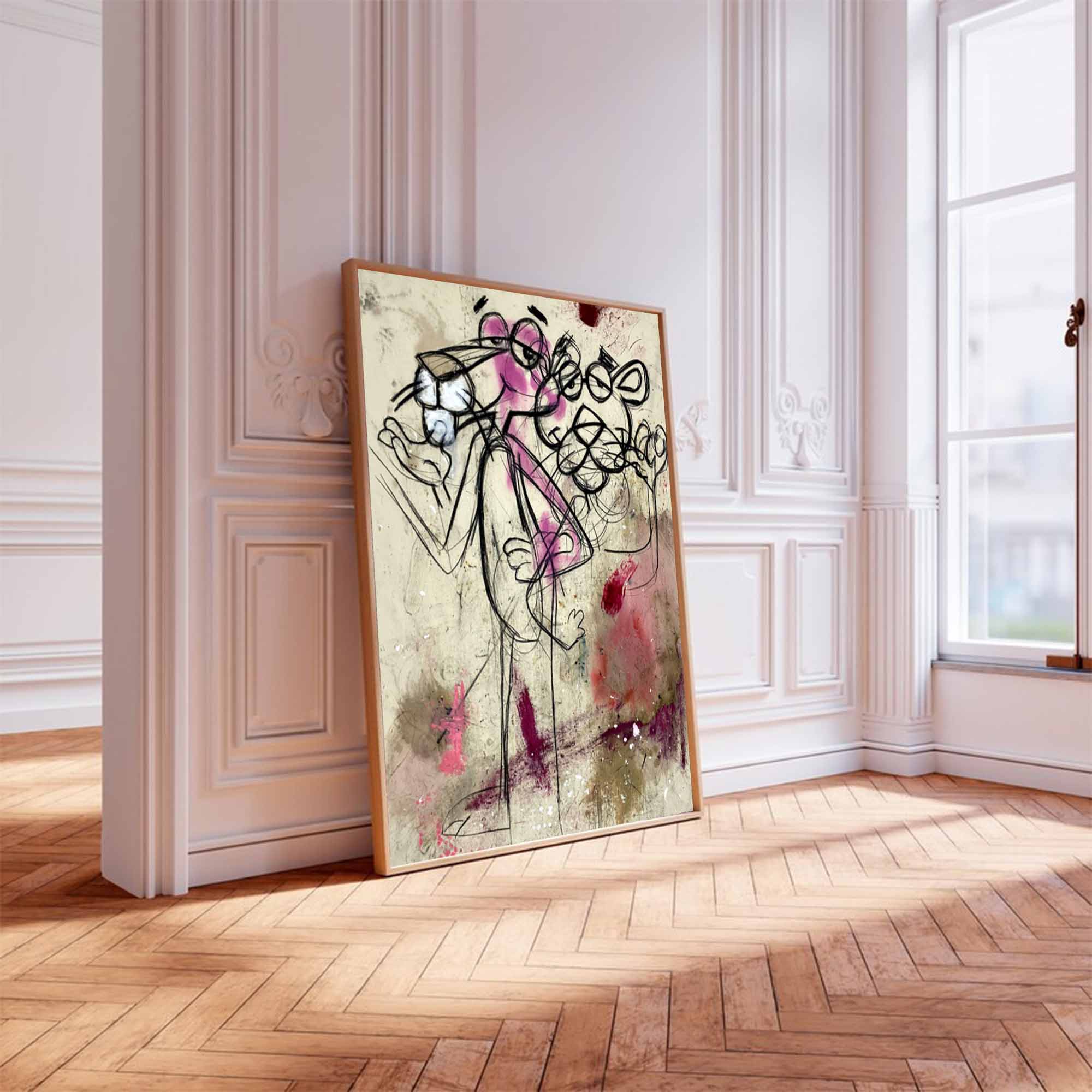 Disney's Cartoon graffiti art colorful Pop graffiti Art street graffiti art
