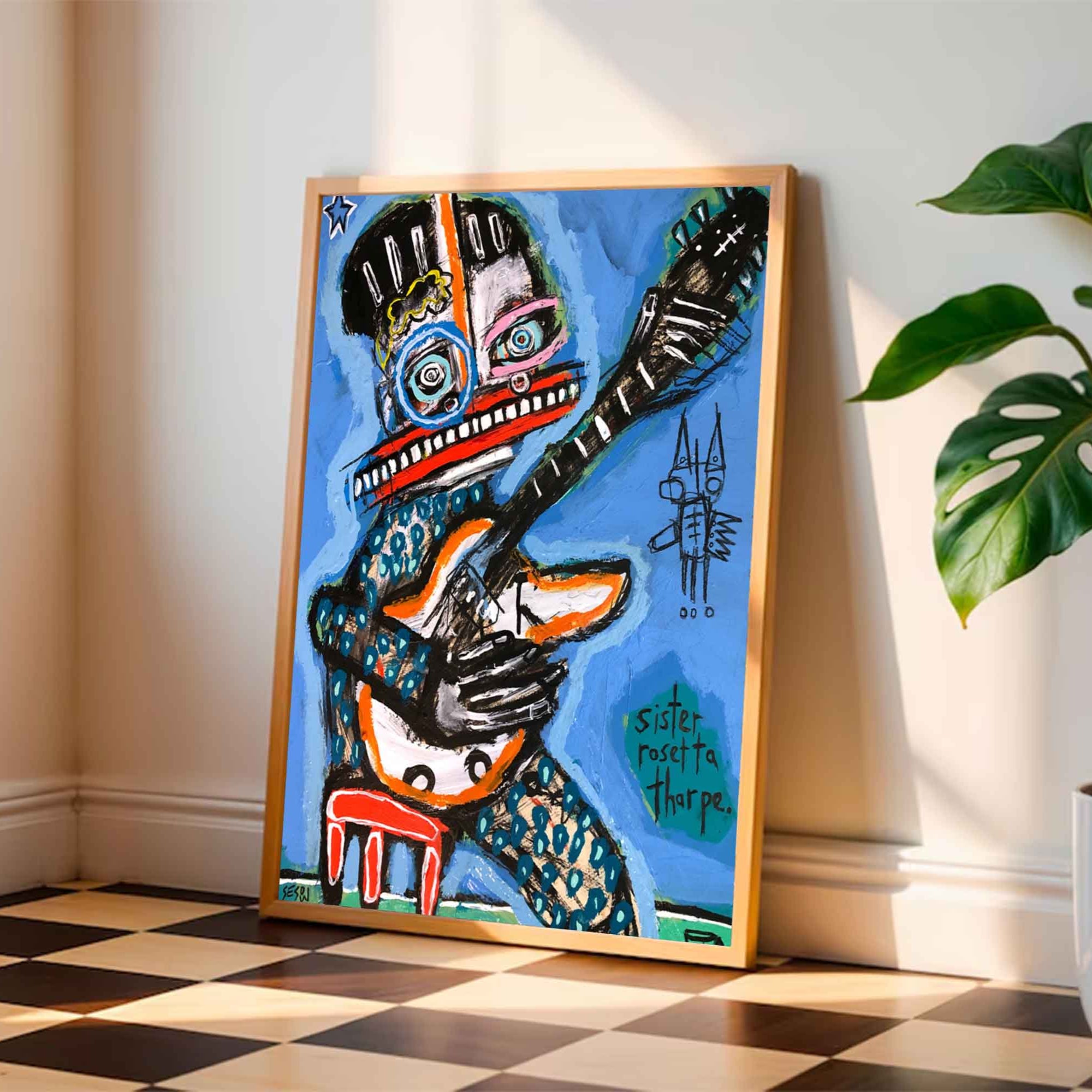 Colorful Pop Art Modern Graffiti Style Art Colorful Modern Art Canvas