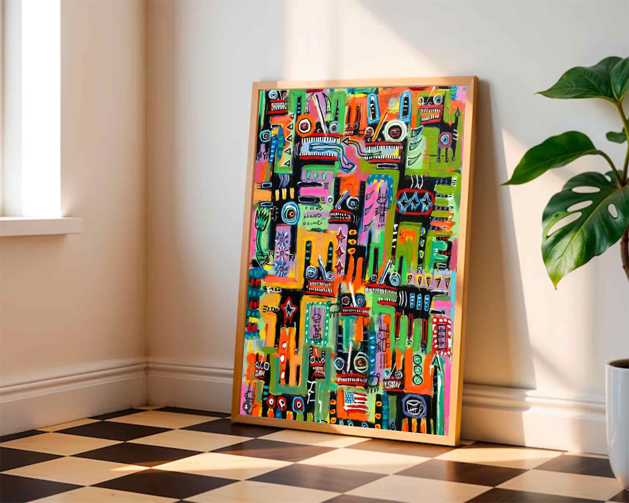 Colorful abstract art #FS016