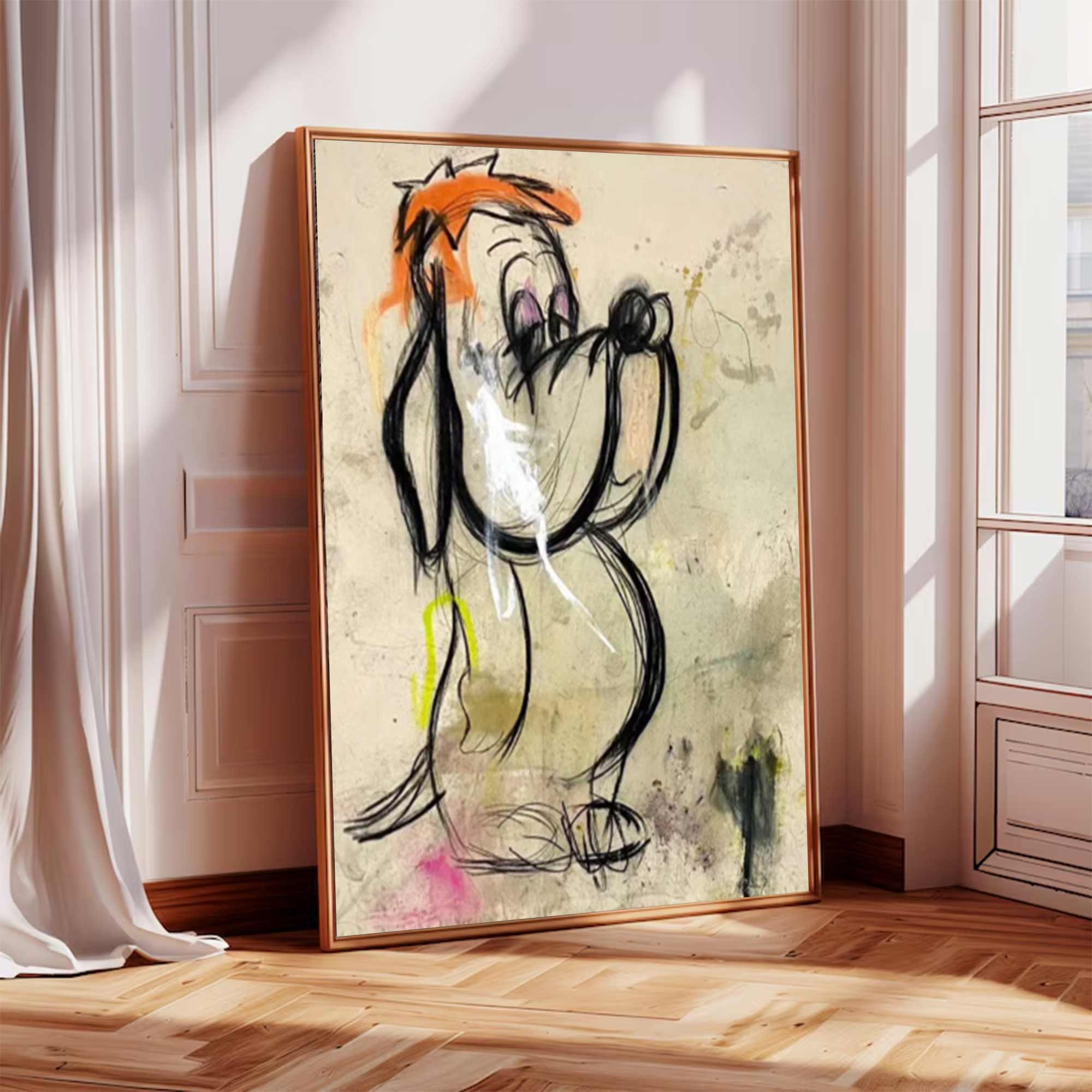 colorful Pop Street Art Basquiat style art cartoon style Abstract art
