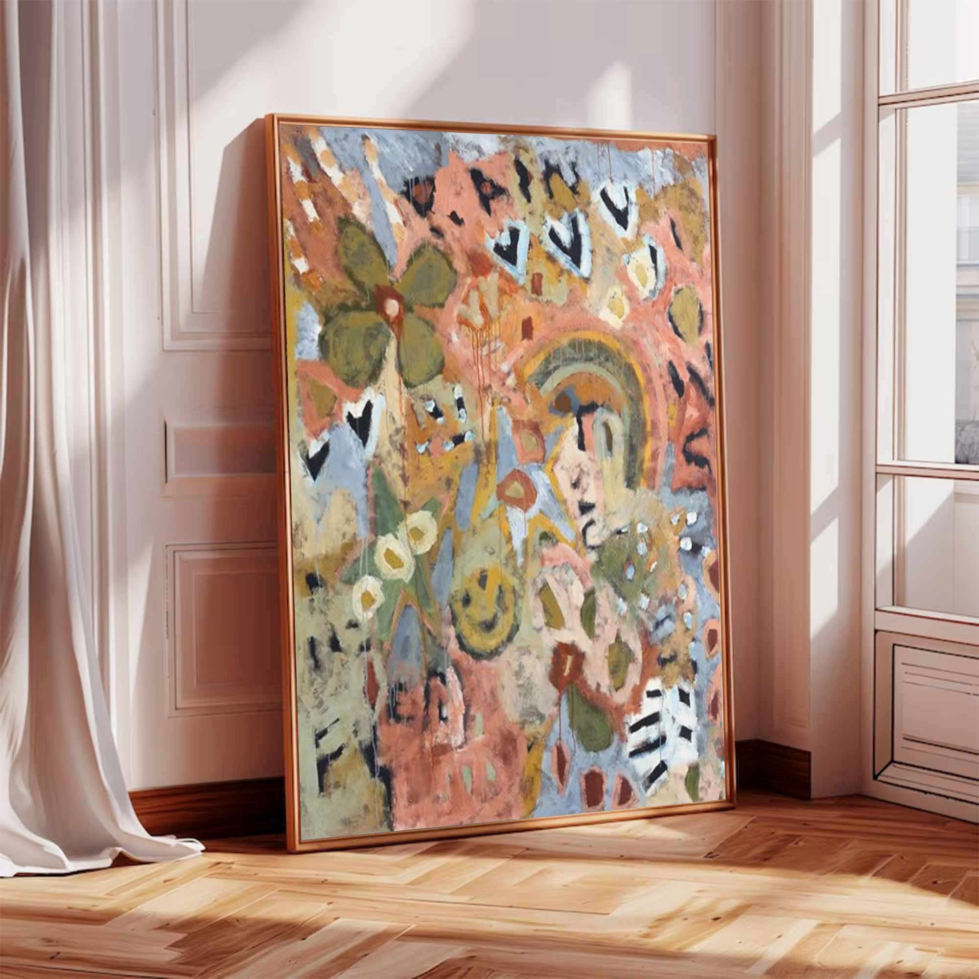 Abstract Graffiti Style Painting Modern Graffiti Art Pop Abstract Art