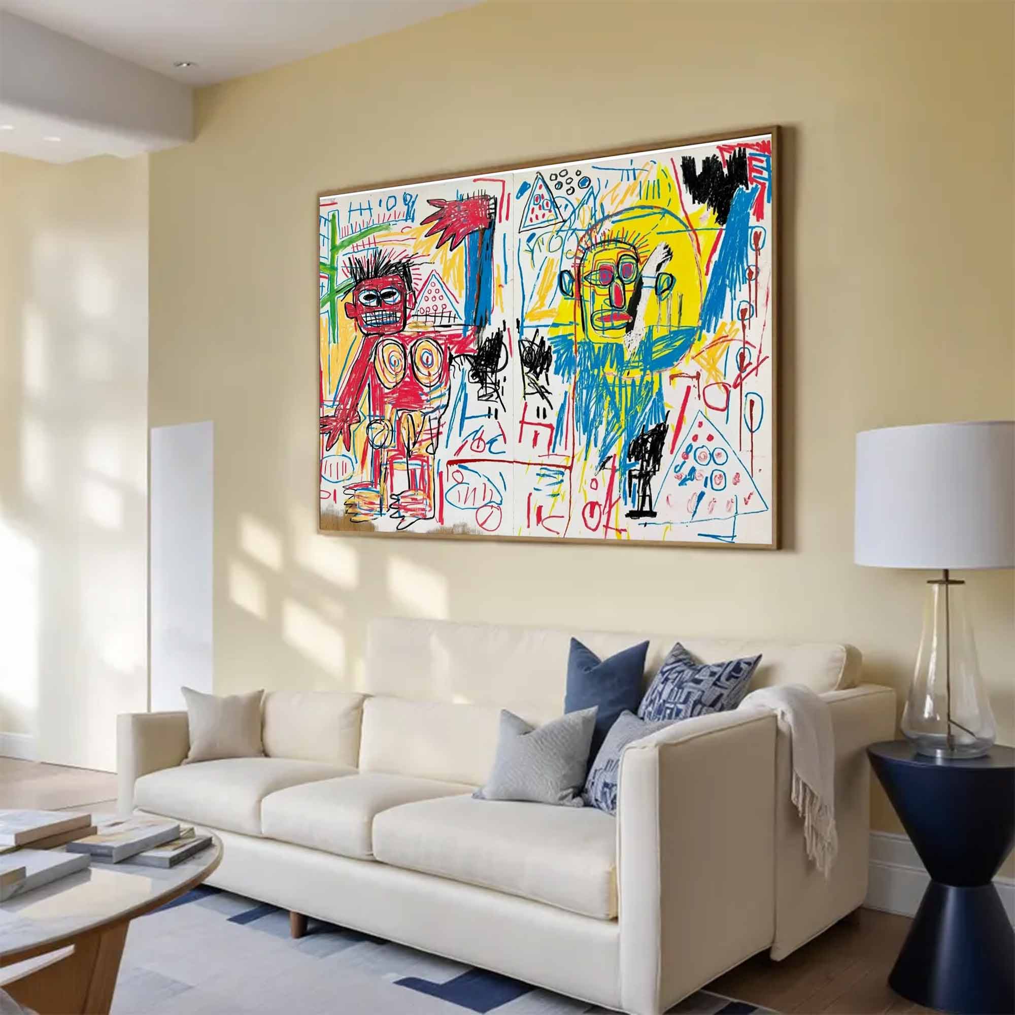 Street Graffiti painting Modern Graffiti Style Art Red Pop Art