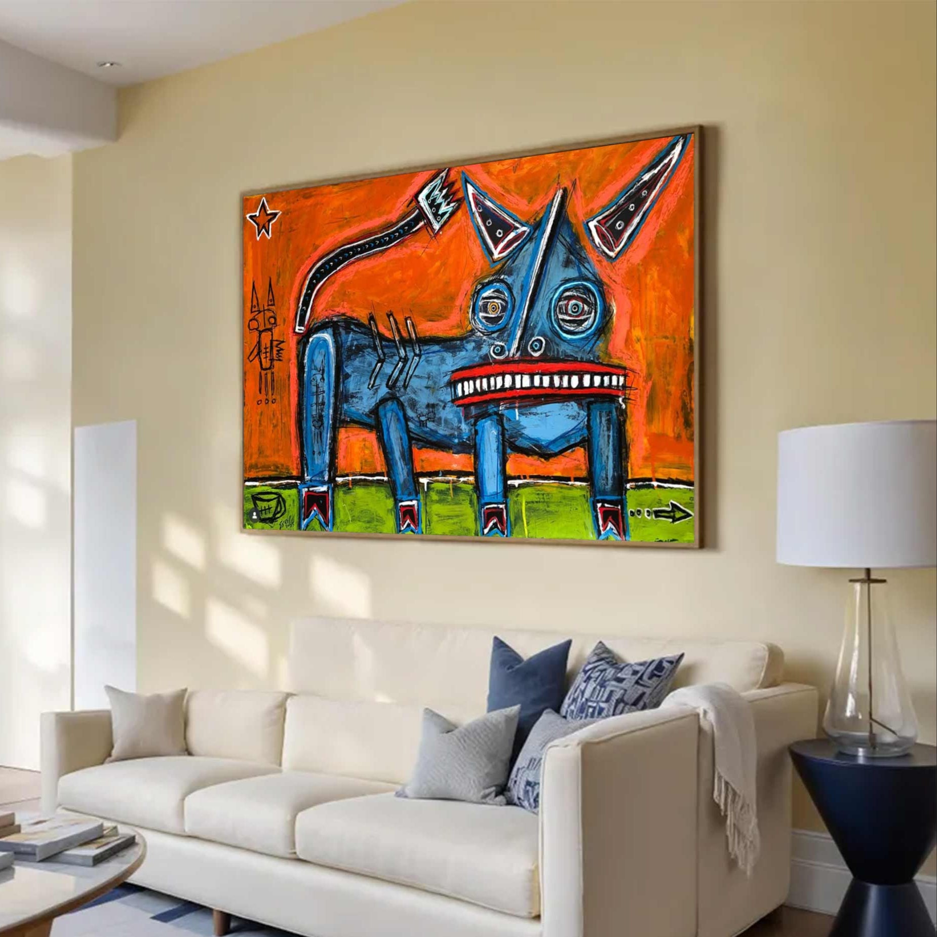 Modern Graffiti Style Art Red Pop Art Red Street Graffiti painting