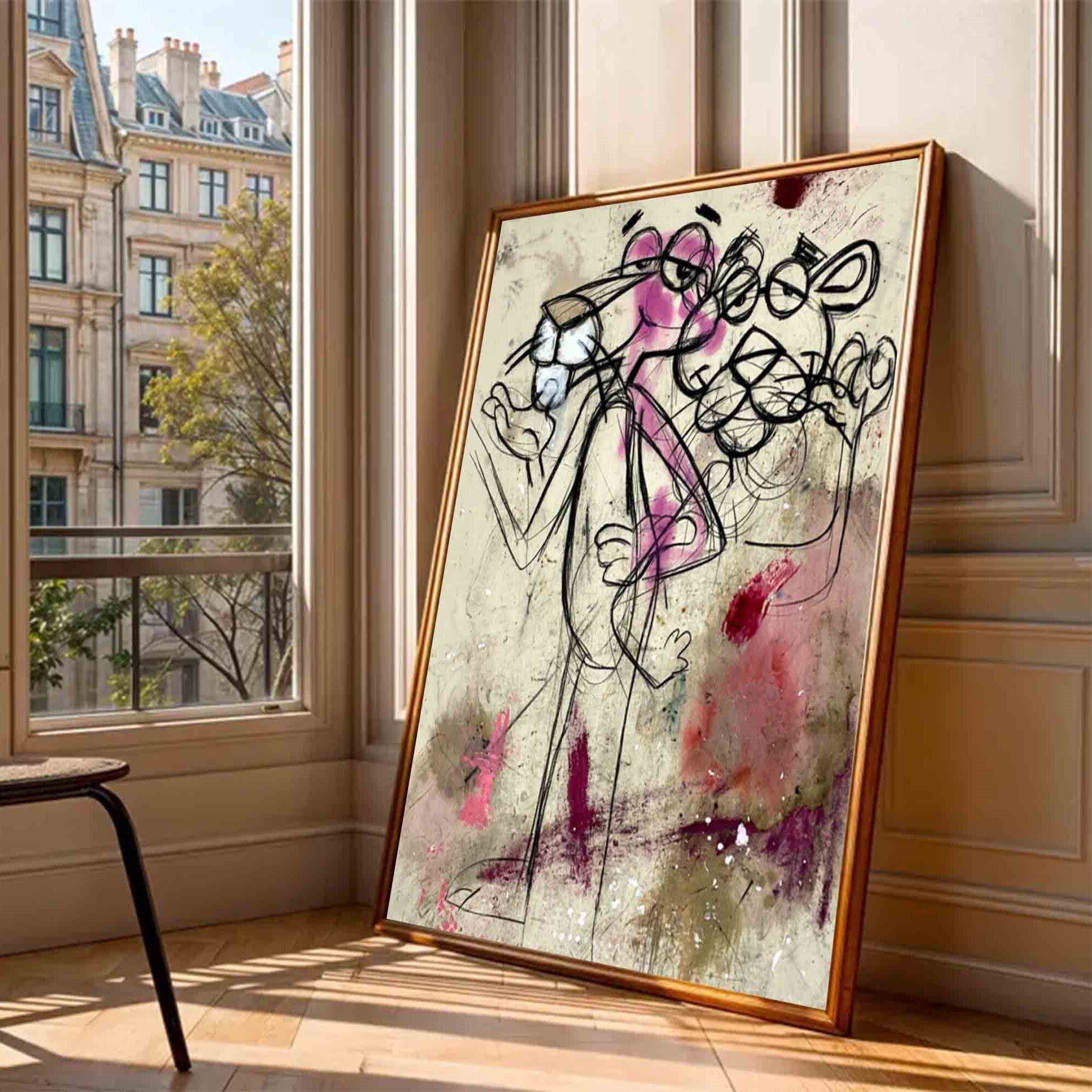 Disney's Cartoon graffiti art colorful Pop graffiti Art street graffiti art