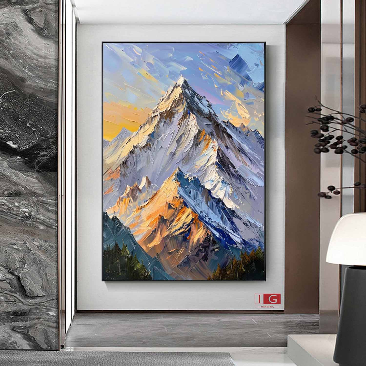mountain landscape painting mountain painting painting of the mountains mountain artwork