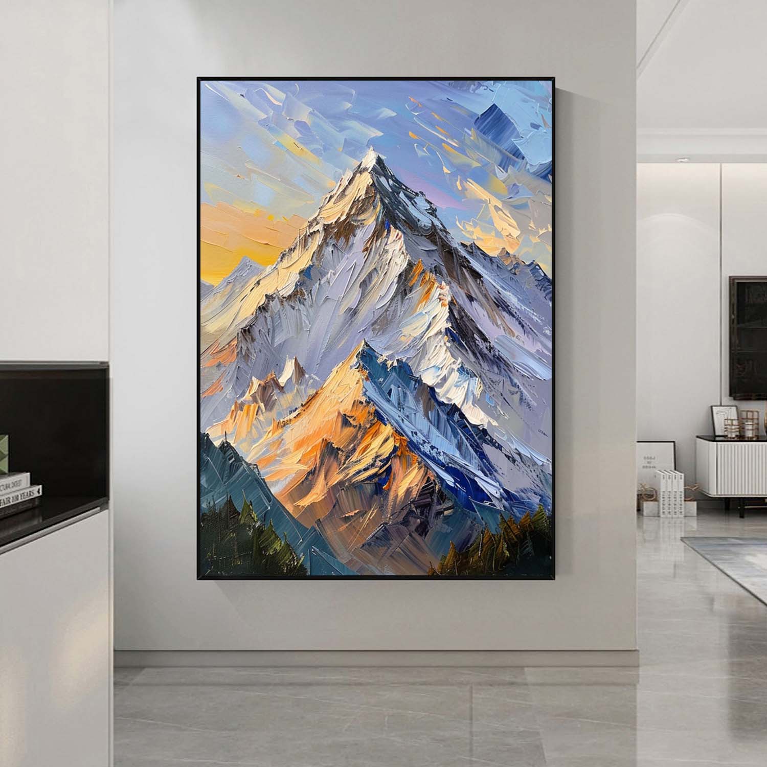 mountain landscape painting mountain painting painting of the mountains mountain artwork