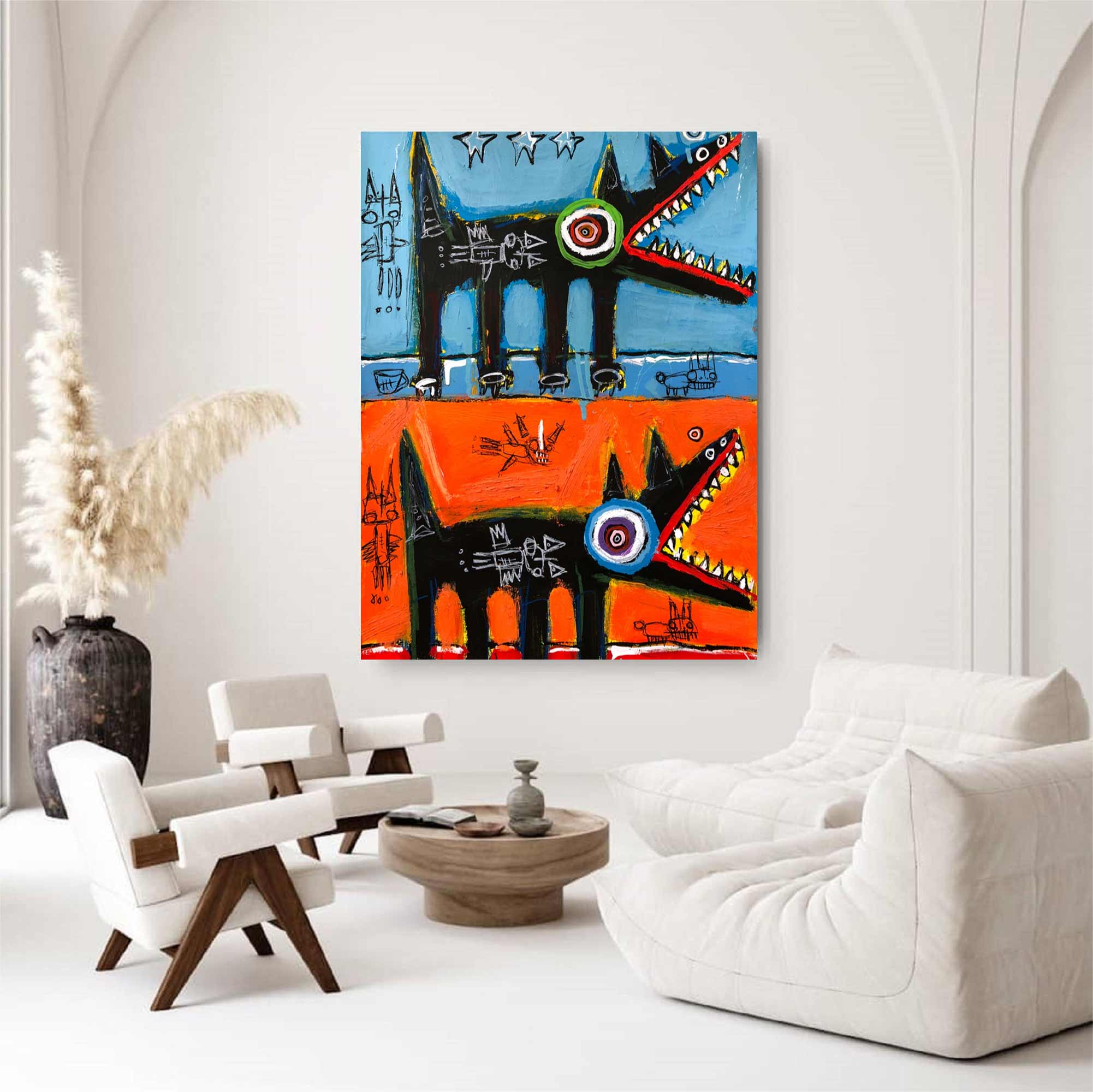Colorful Pop Art Street Graffiti Art painting Modern Street Pop Art