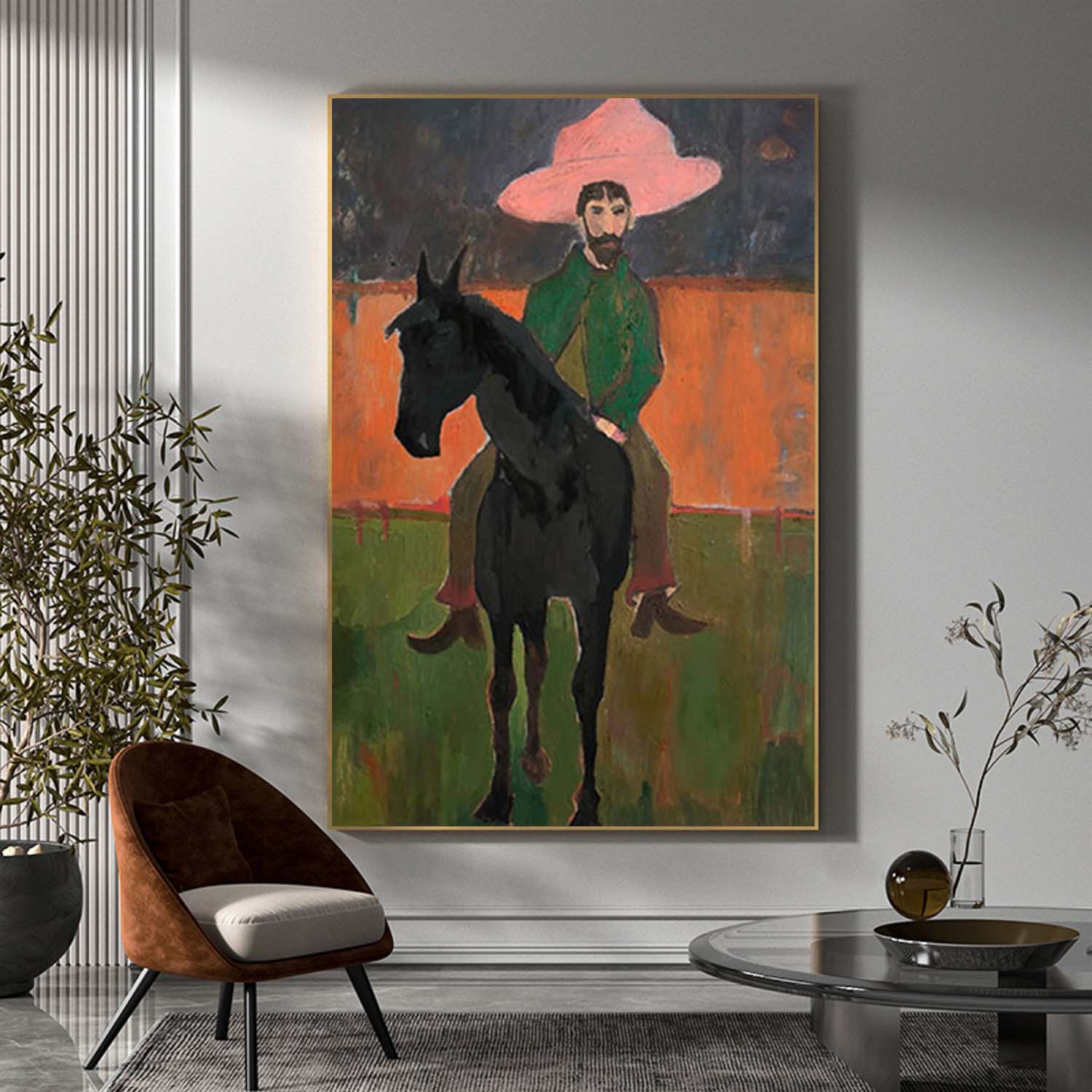 Red hat figure painting red hat figure abstract painting Figure abstract painting figure art
