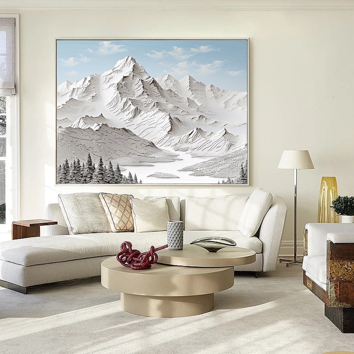 mountain wall art Large mountain artwork Large mount paintings mountain landscape art