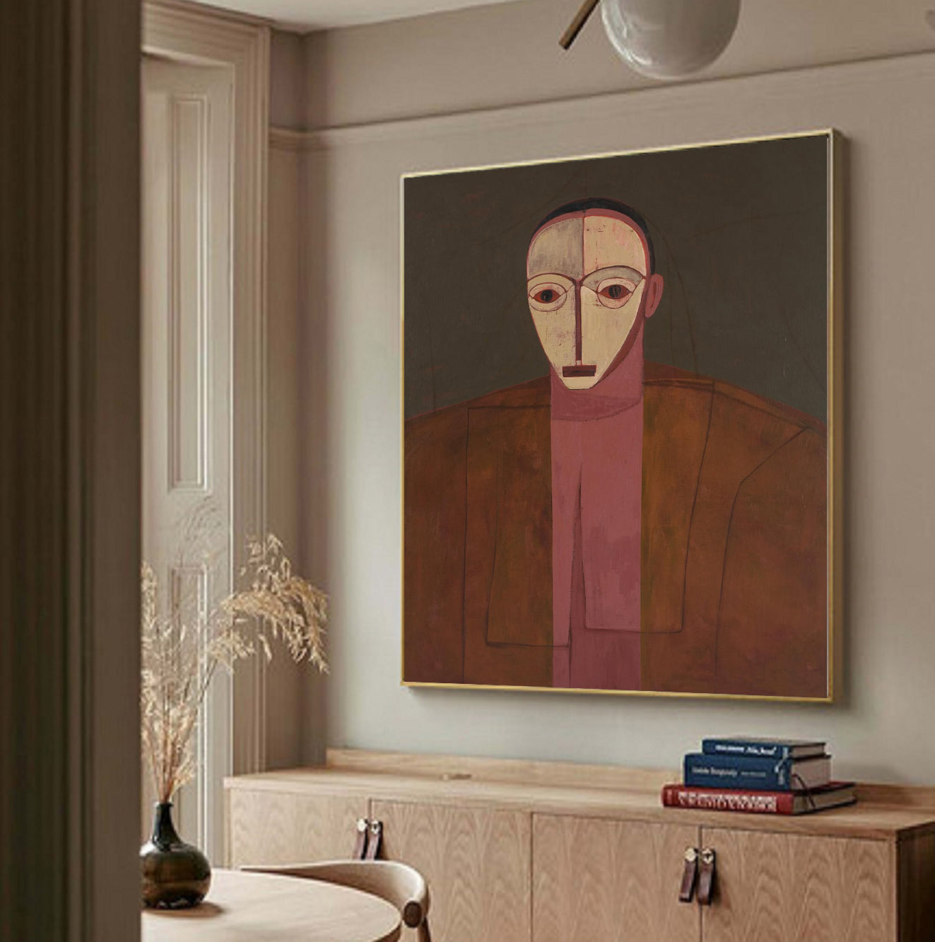 Contemporary Expressionism Abstract figurative painting Minimalist portrait