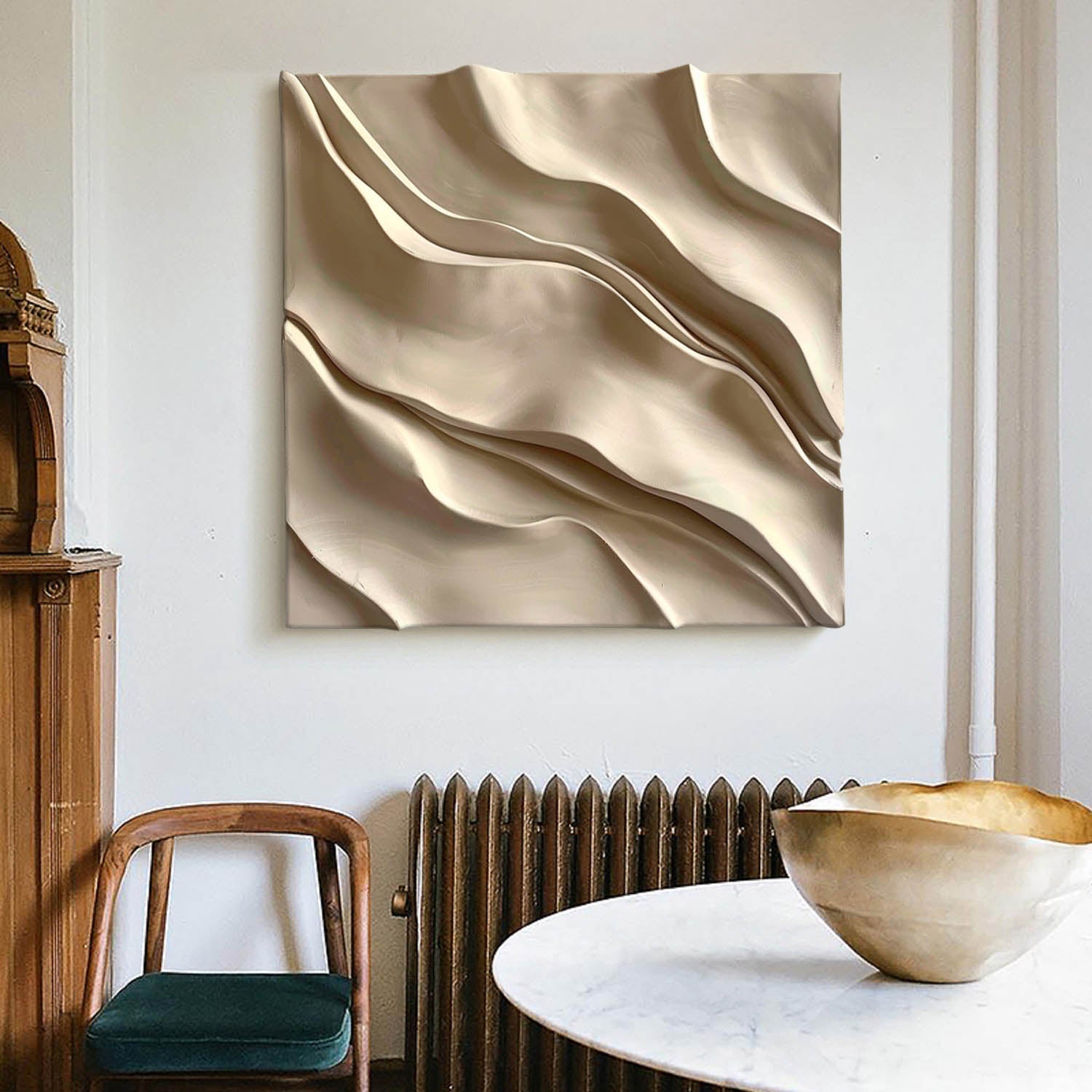 Sculptured art Painting Wood carving wall art Wood Textured Wall Decor