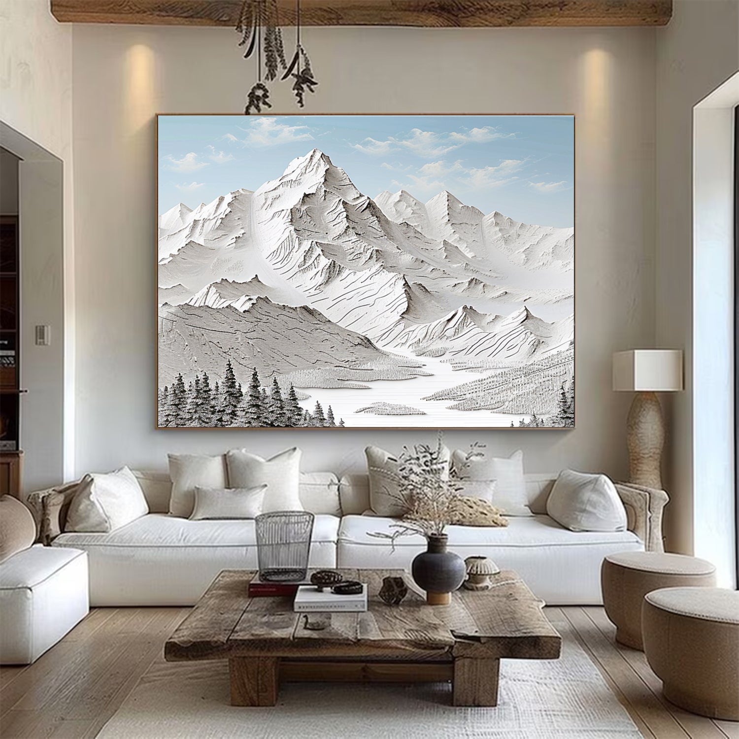 mountain wall art Large mountain artwork Large mount paintings mountain landscape art