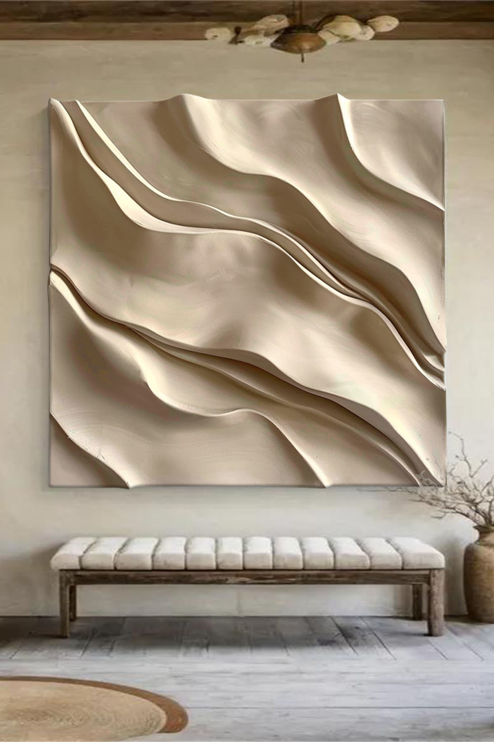 Sculptured art Painting Wood carving wall art Wood Textured Wall Decor
