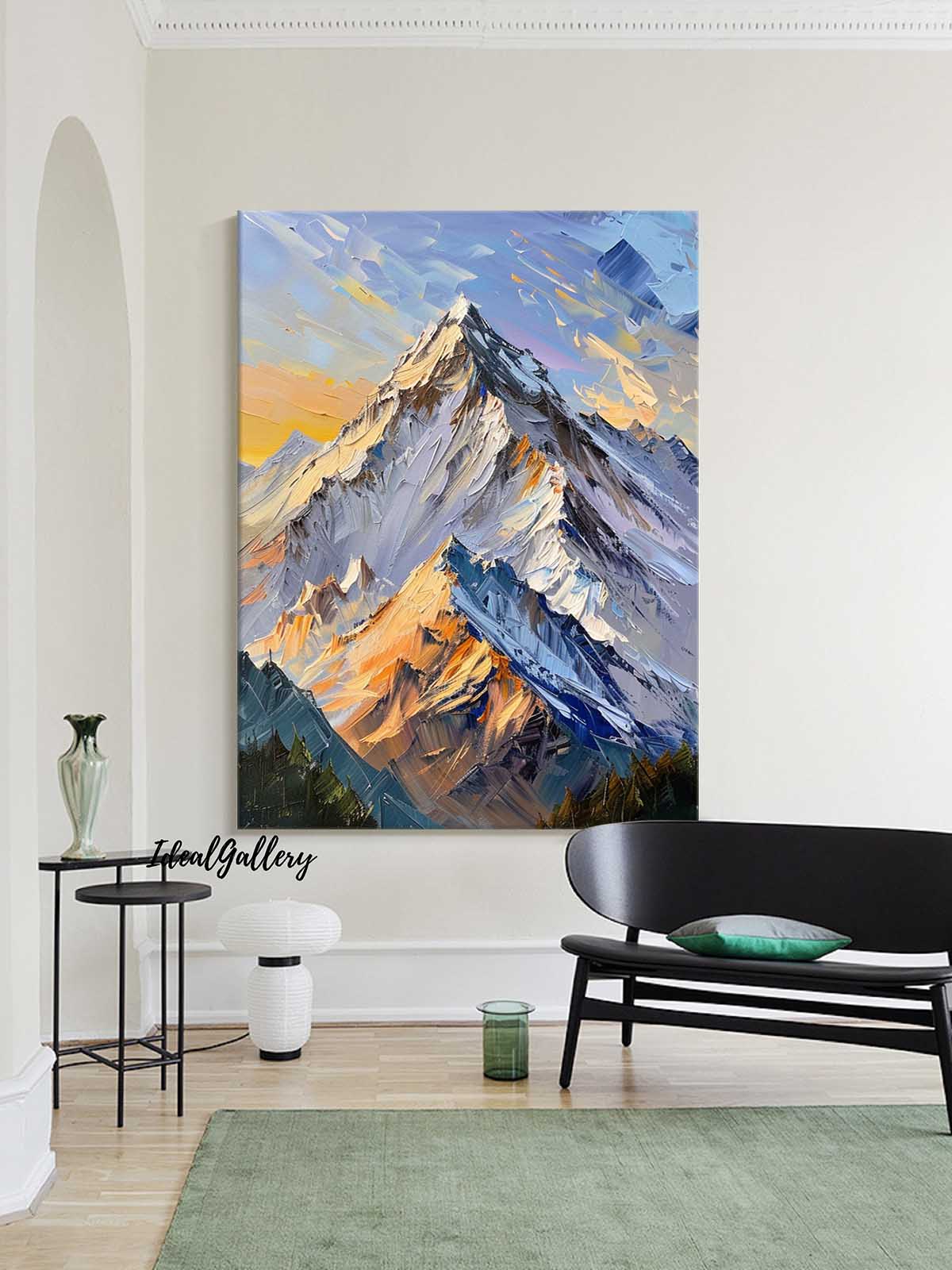 mountain landscape painting mountain painting painting of the mountains mountain artwork