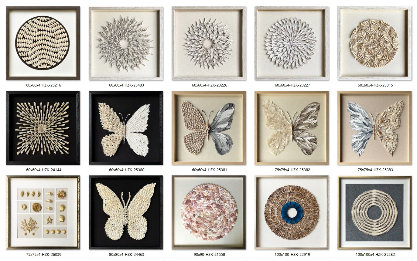 butterfly painting shell decor art butterfly wall art Shell decor painting