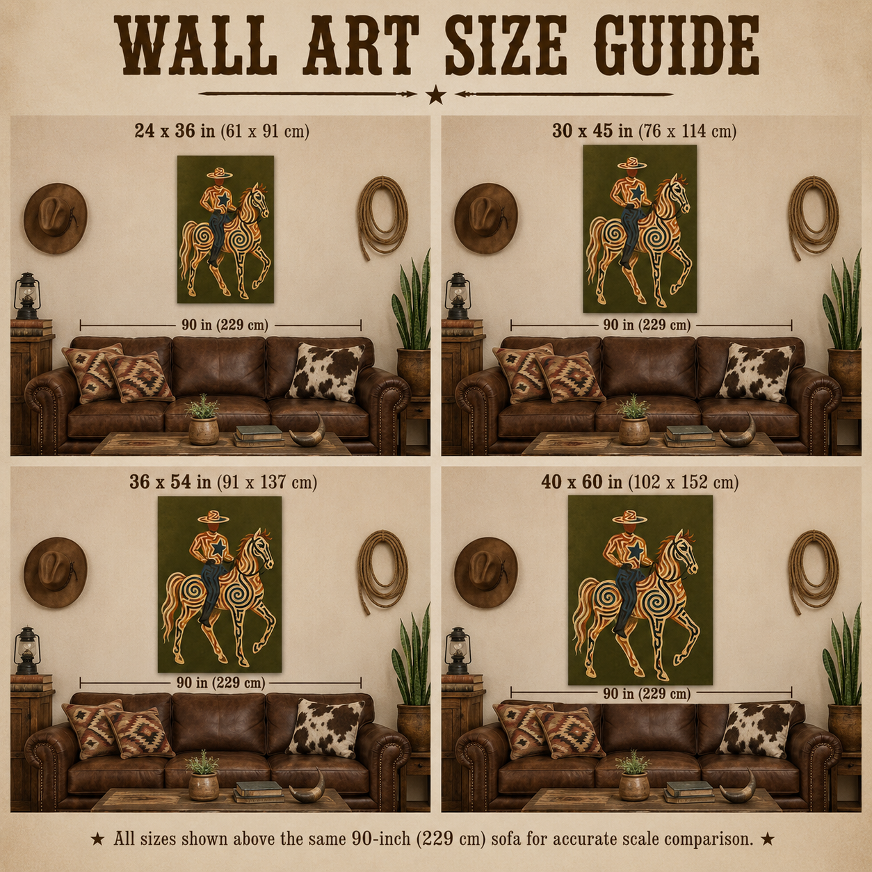 Olive Green Wall Art Southwestern Cowboy Wall Art Gift For Horse Lovers And Ranch Owners