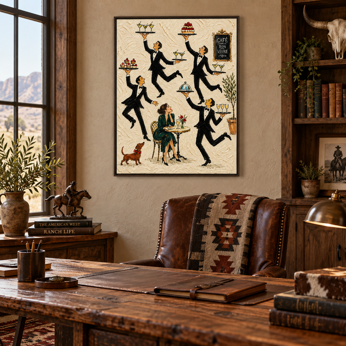 French Bistro Wall Art For Dining Room Vintage Kitchen Decor With Textured Finish