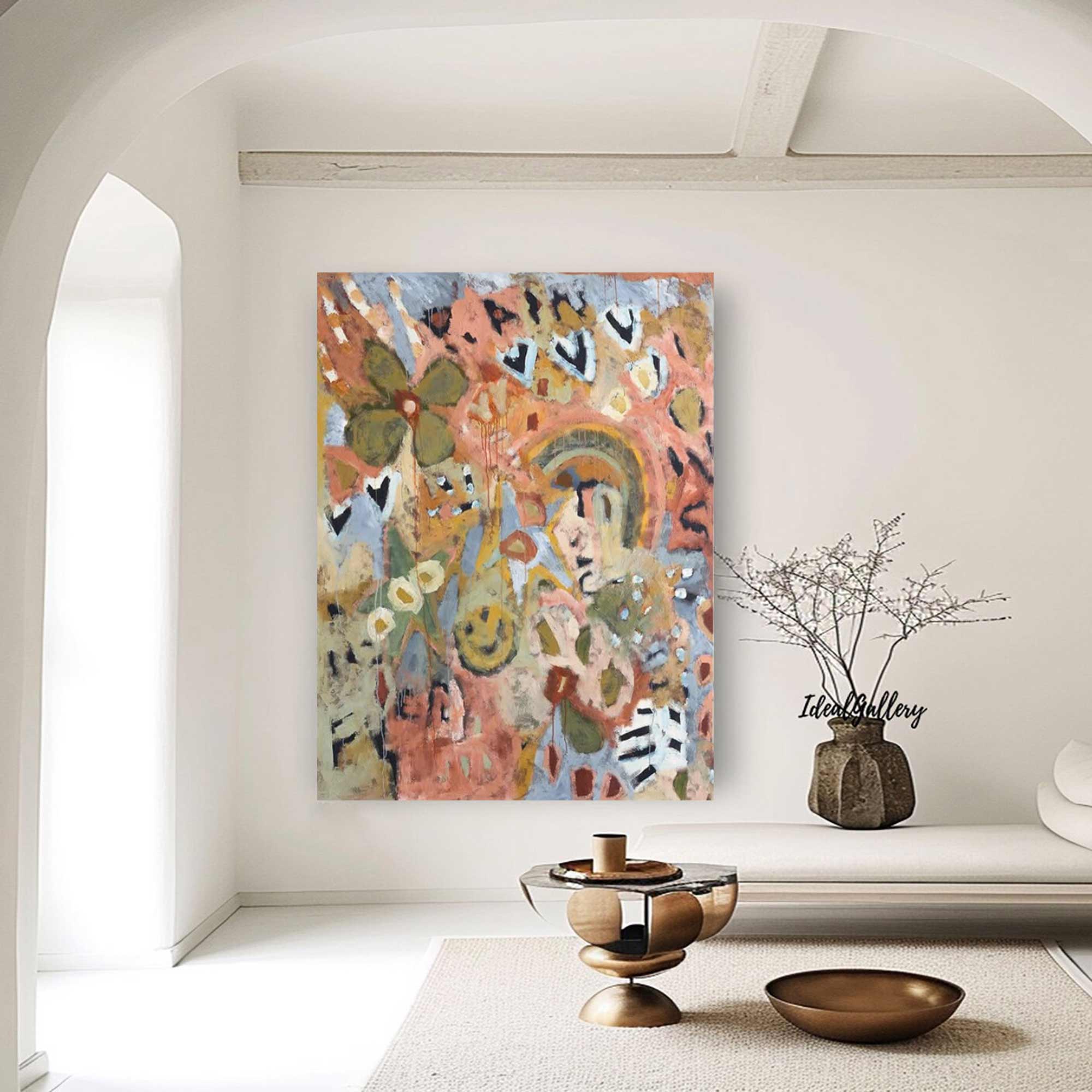 Abstract Graffiti Style Painting Modern Graffiti Art Pop Abstract Art