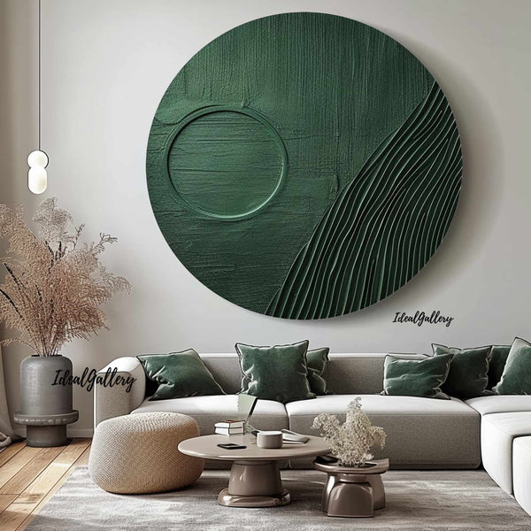 Circular painting #C037