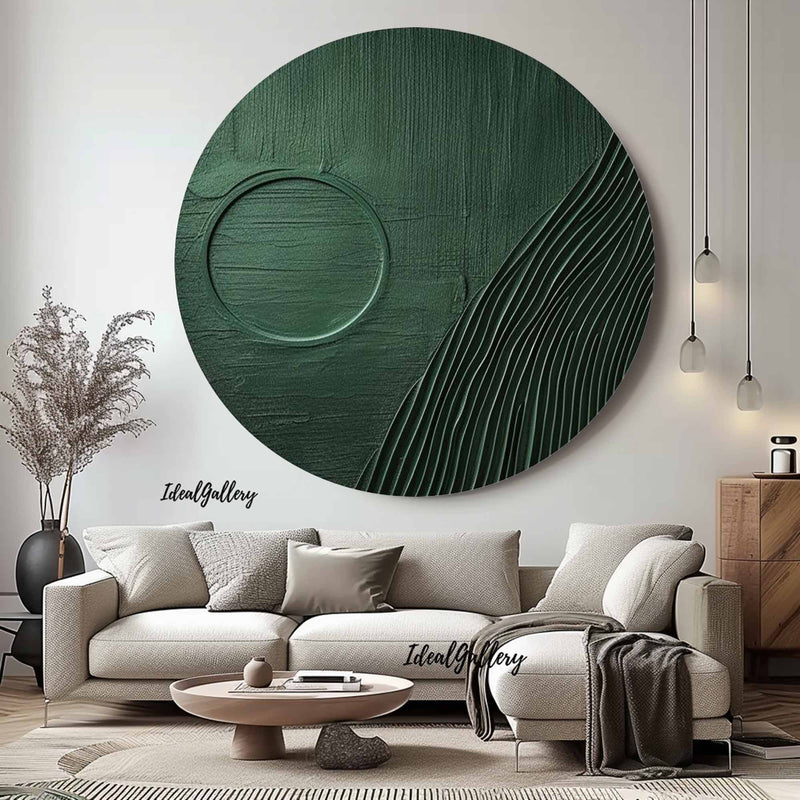 Circular painting #C037