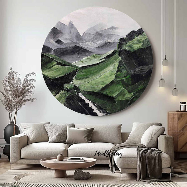 Circular painting #C014