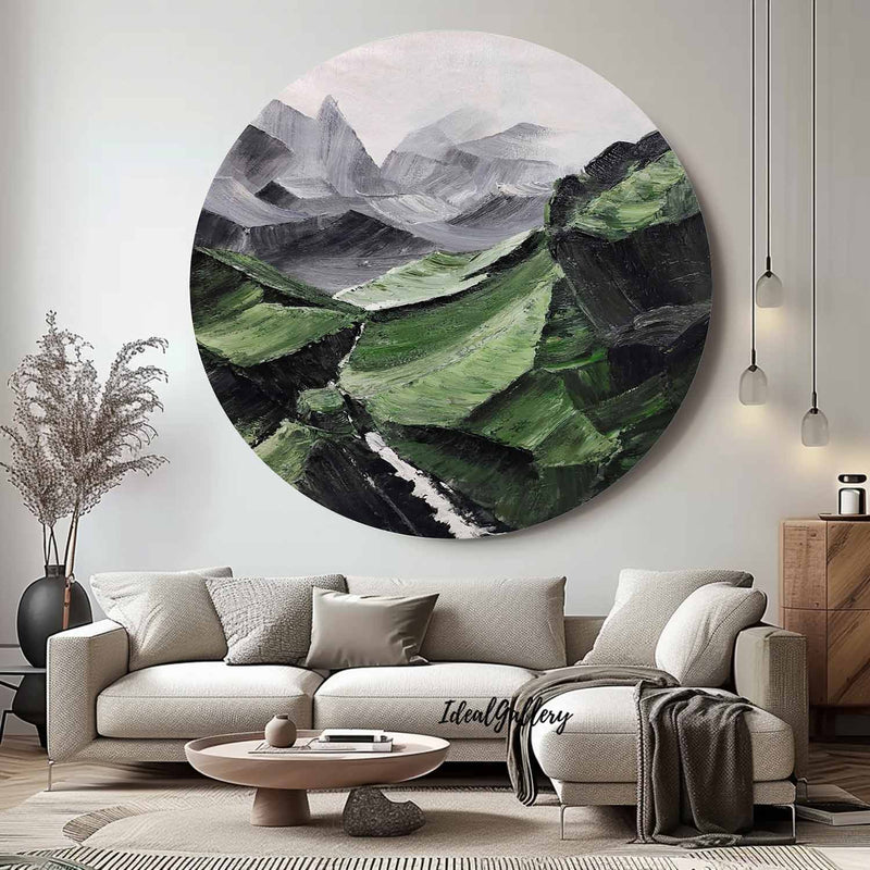 Circular painting #C014