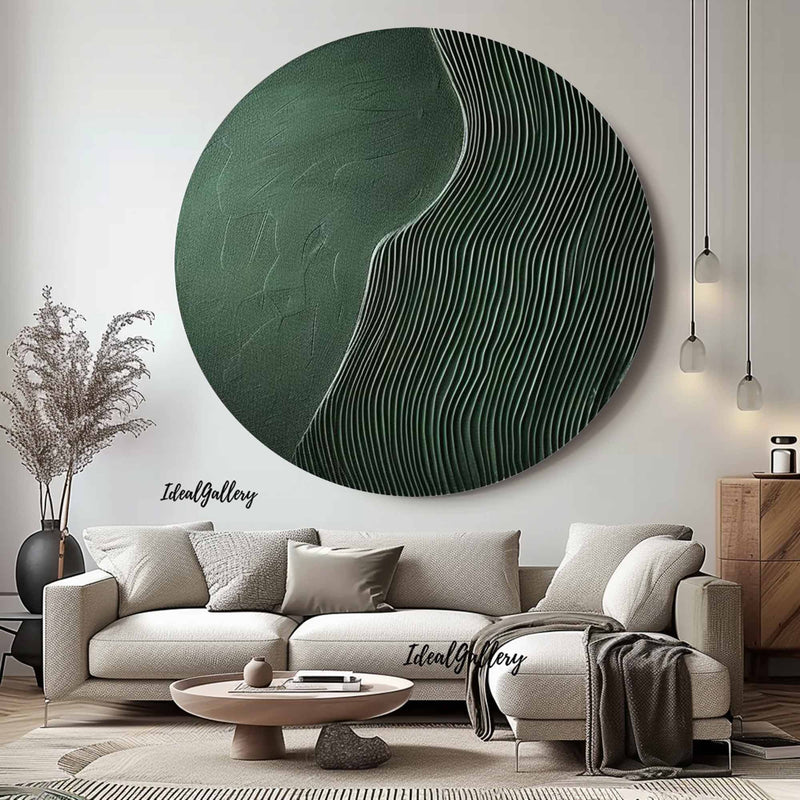 Circular painting #C039