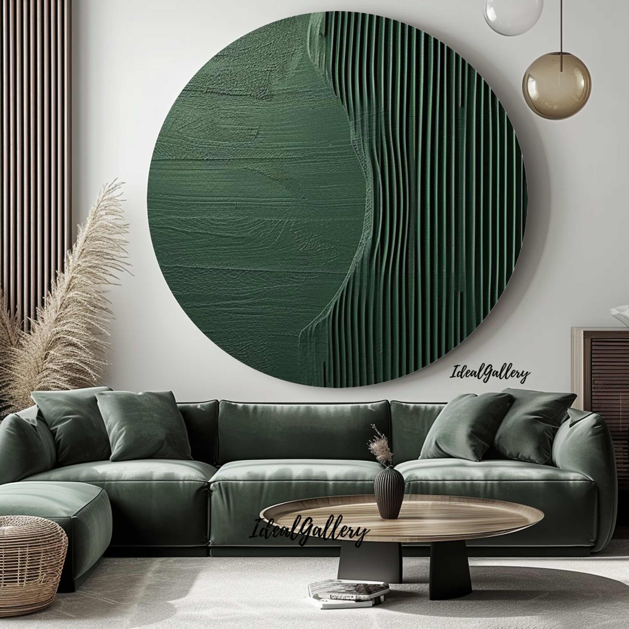 Circular painting #C038